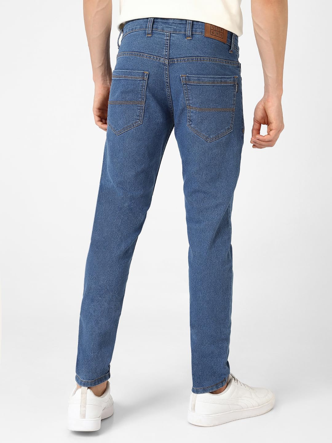 Urbano Fashion Men's Slim Fit Washed Jeans Stretchable
