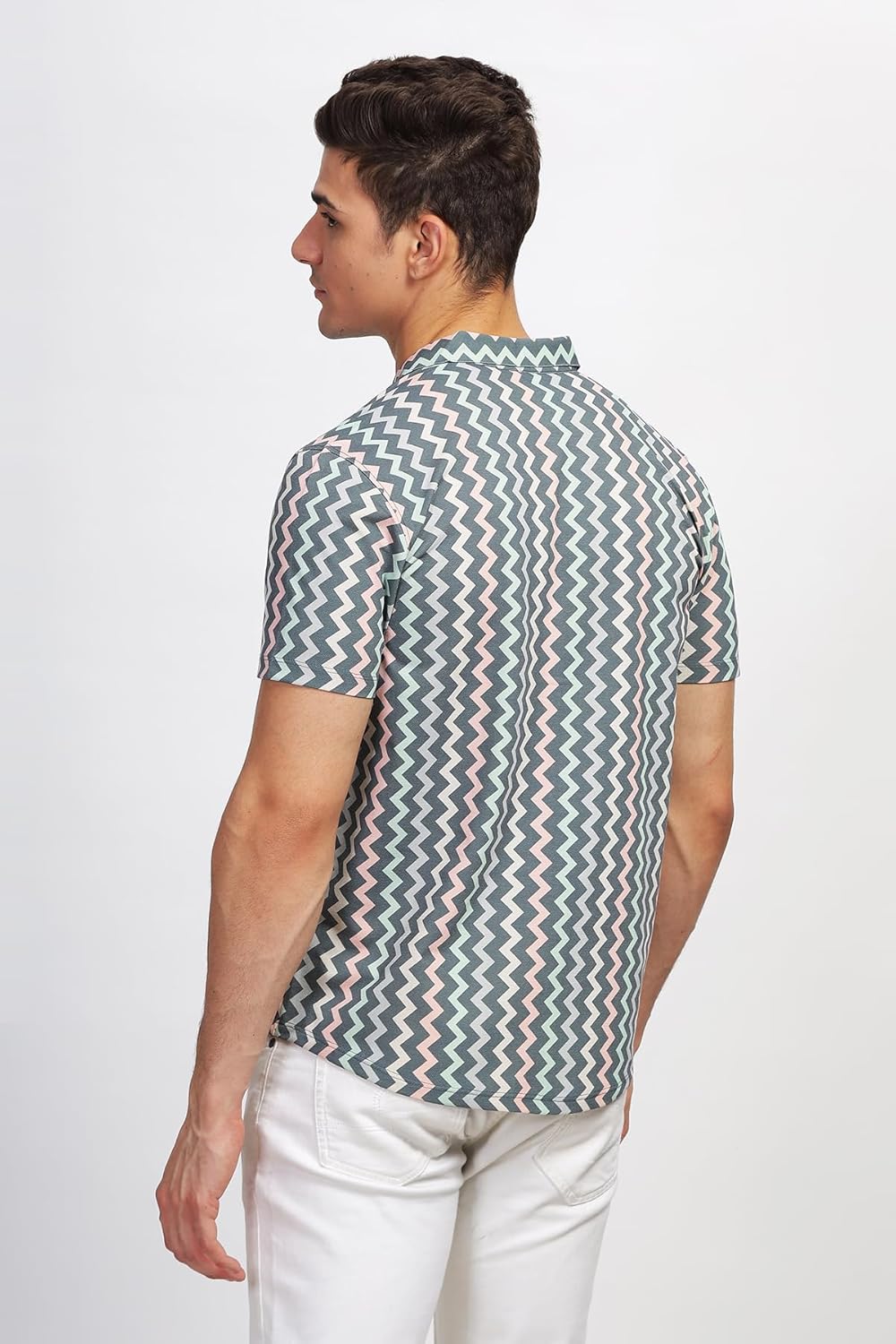 BULLMER Trendy Regular Fit Printed Causal Shirt for Men