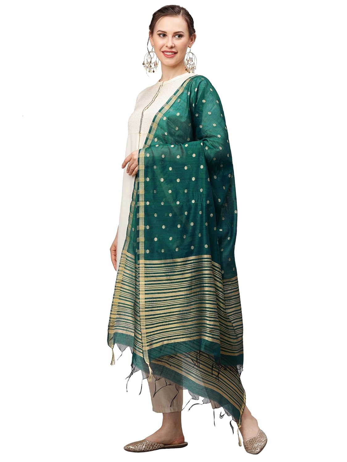 INDO ERA Women's Rayon Woven Design Dupatta