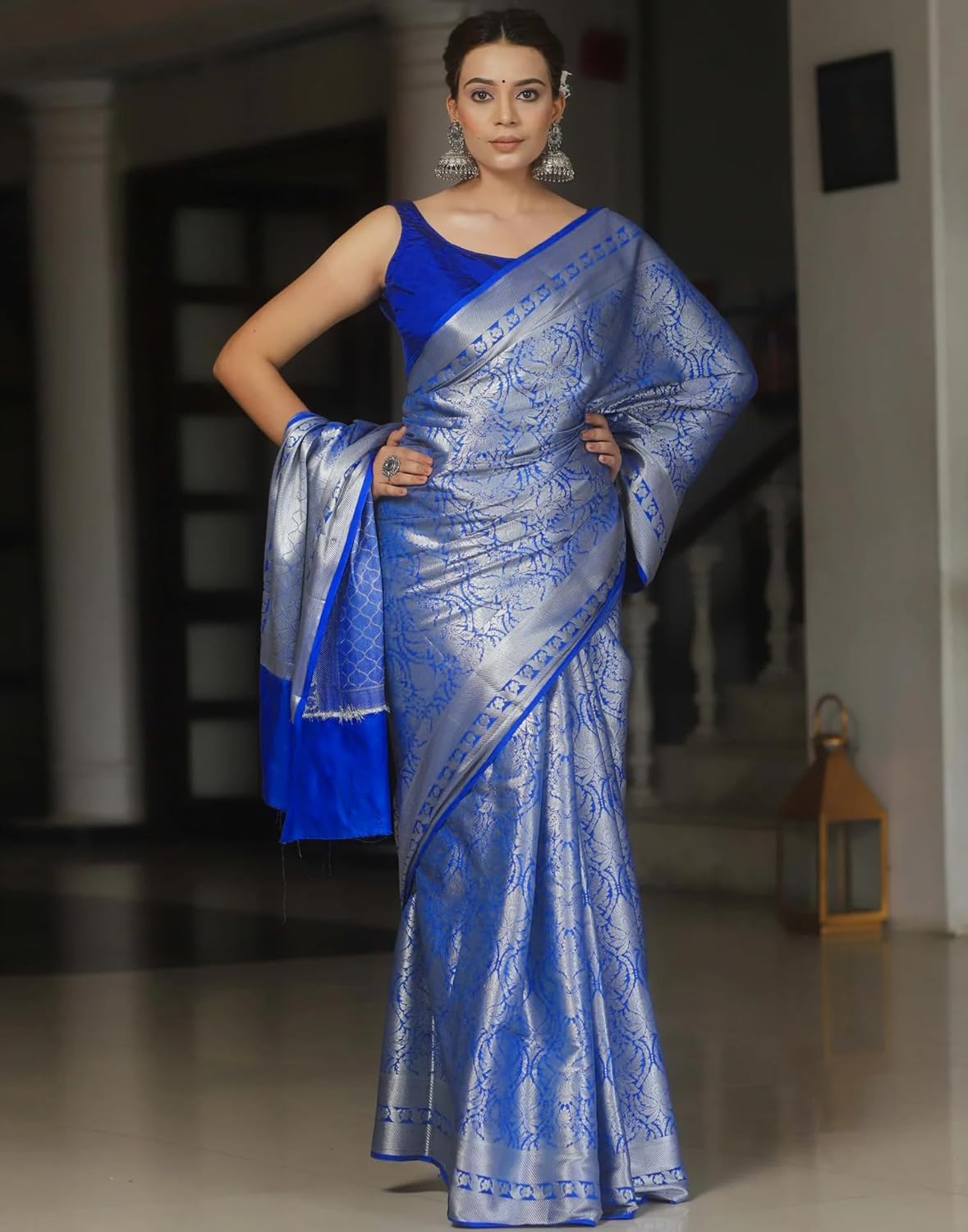Women's Kanjivaram Soft Silk Blouse Piece For Wedding