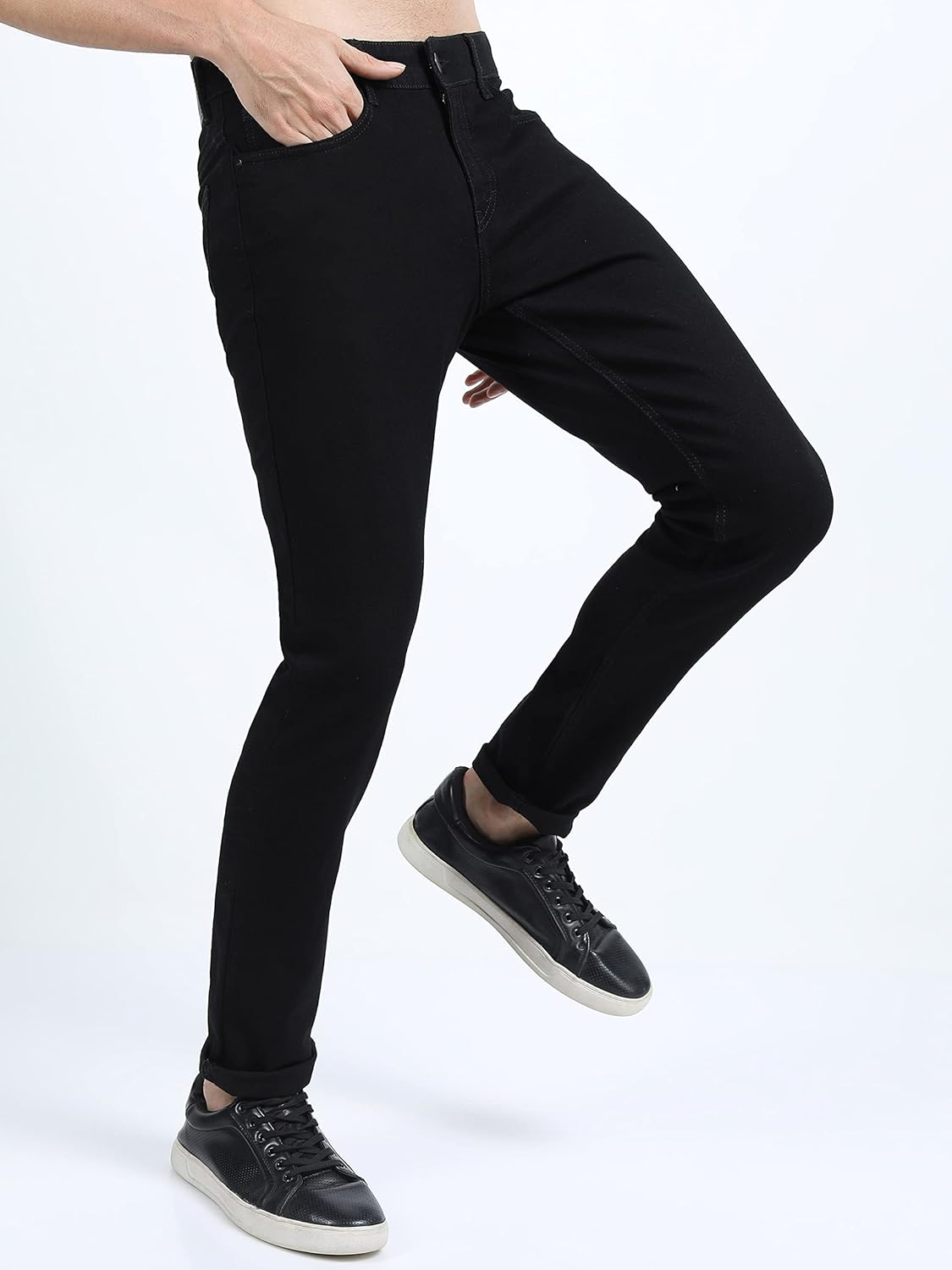 KETCH Men's Slim Fit Mid Rise Jeans (Stretchable)