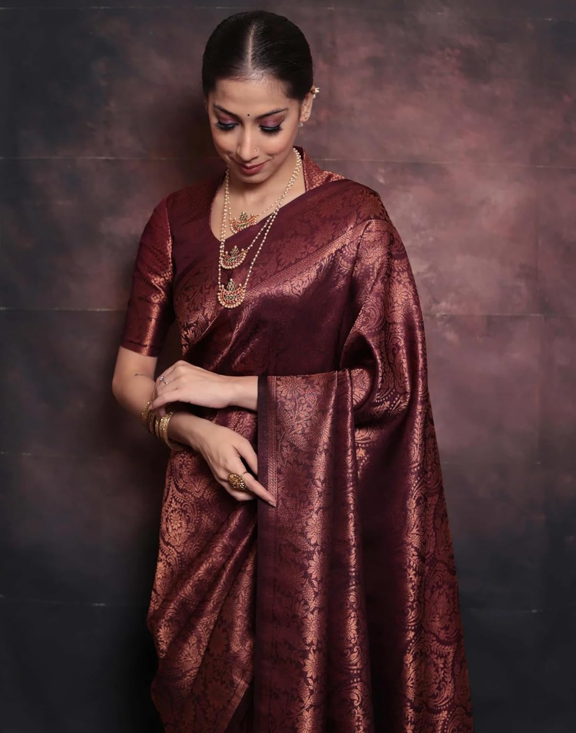Women's Kanjivaram Soft Silk Blouse Piece For Wedding