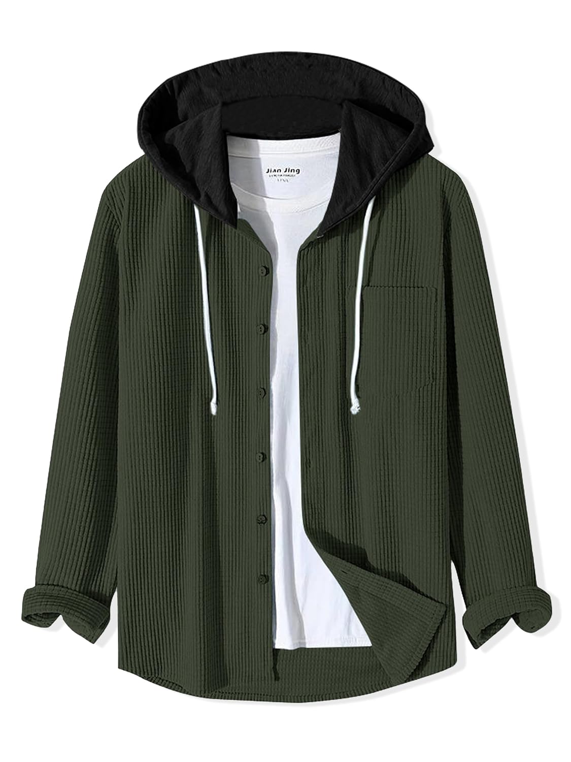 Monk Men's Solid Regular Fit Shirt | Shirt with Hood
