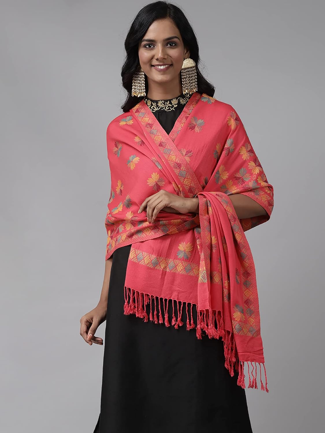 INDO ERA Women's Rayon Woven Design Dupatta