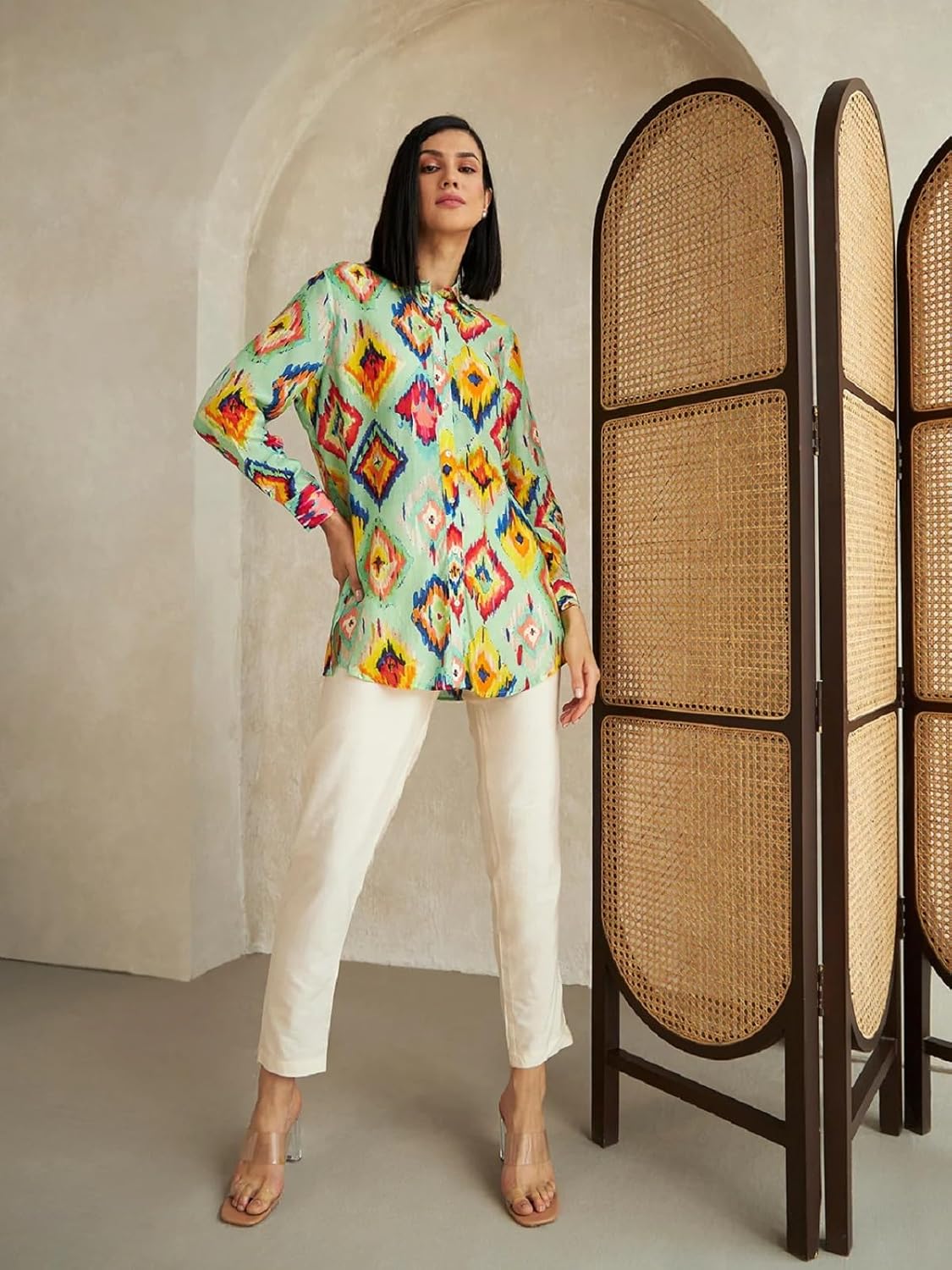 Leriya Fashion Printed Regular Fit Jeans Korean