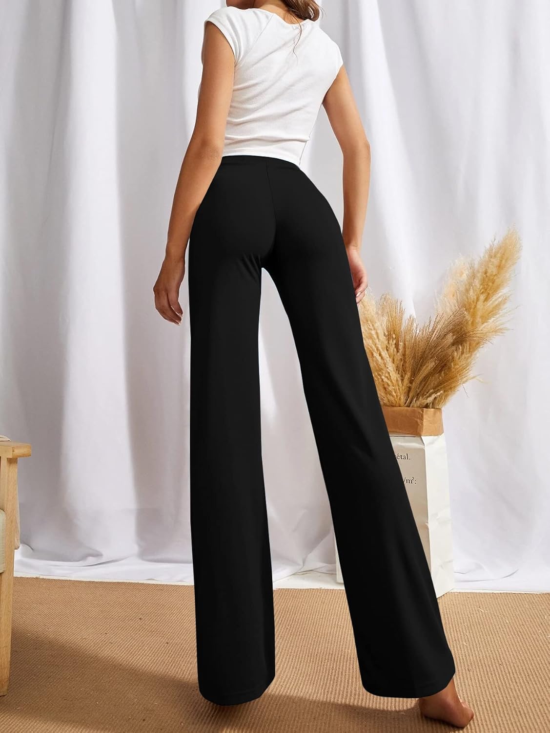 SWADESI STUFF Women's High-Waisted Pant Bell Bottom