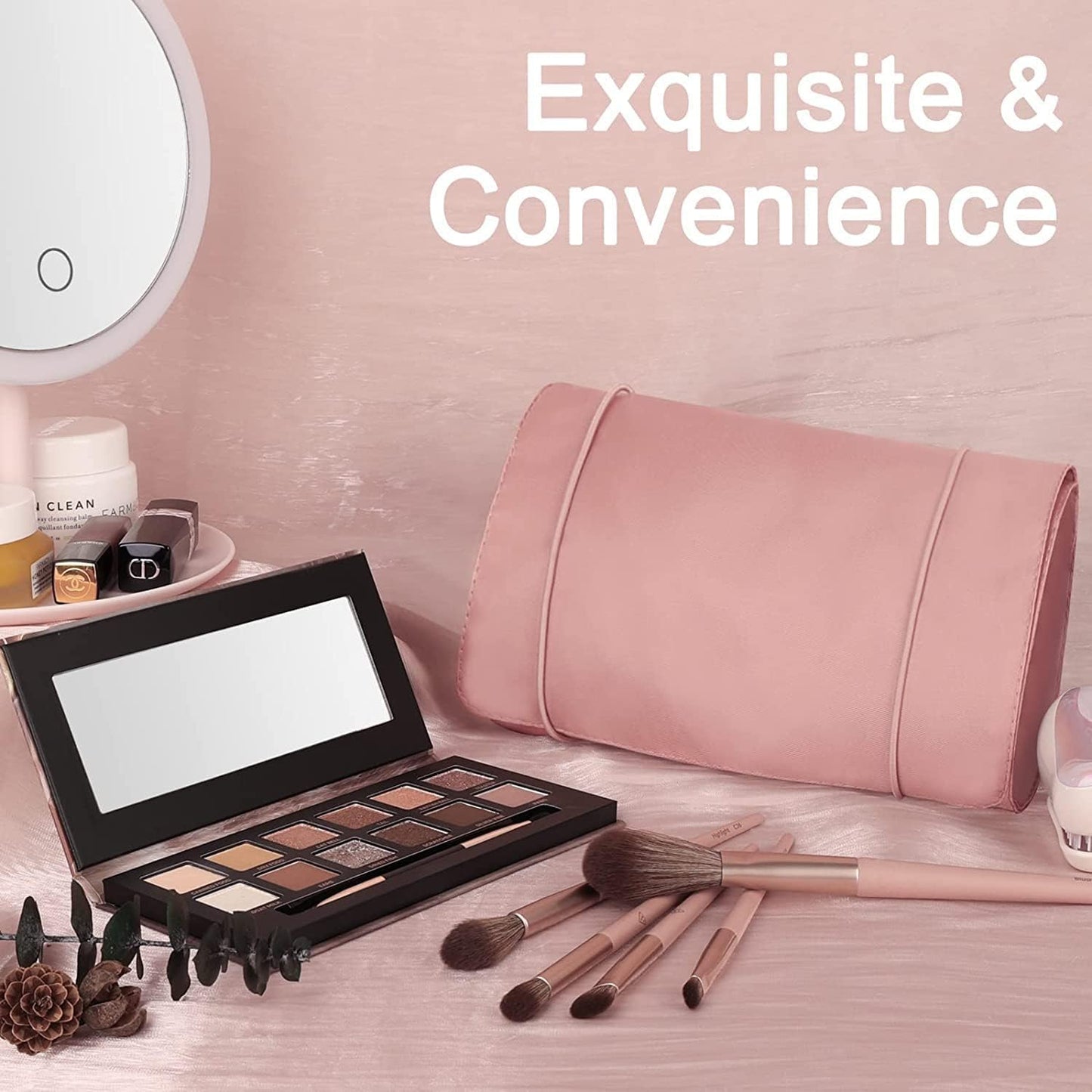 Niwlix 4 in 1 Travel Toiletry Makeup Cosmetic Organizer
