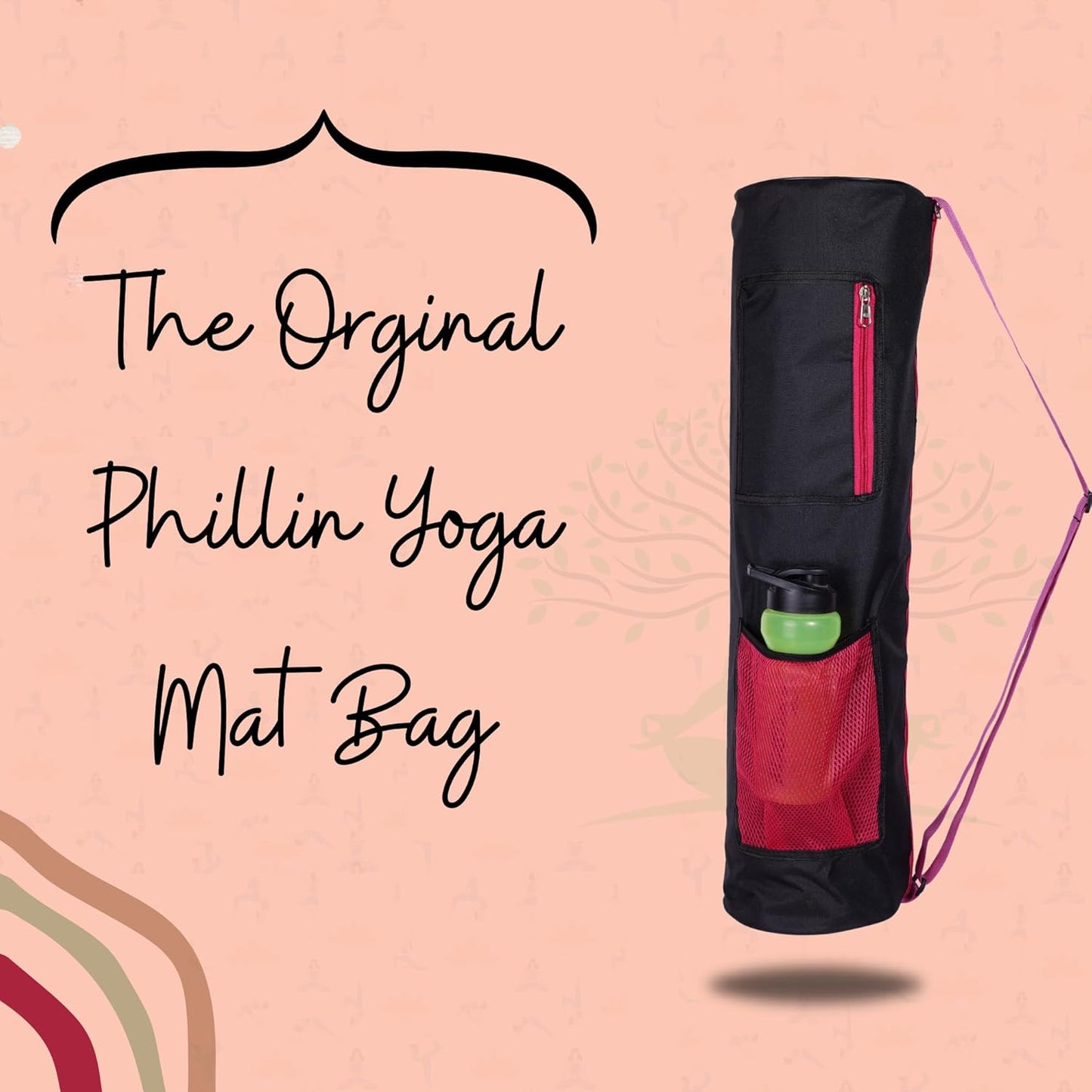 PHILLIN Yoga Mat Cover Bag with Adjustable Shoulder