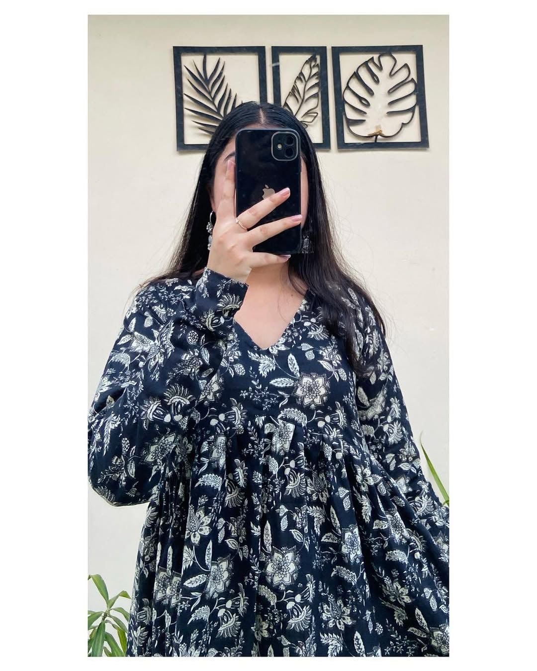 Women's Floral Print Reyon Peplum Top
