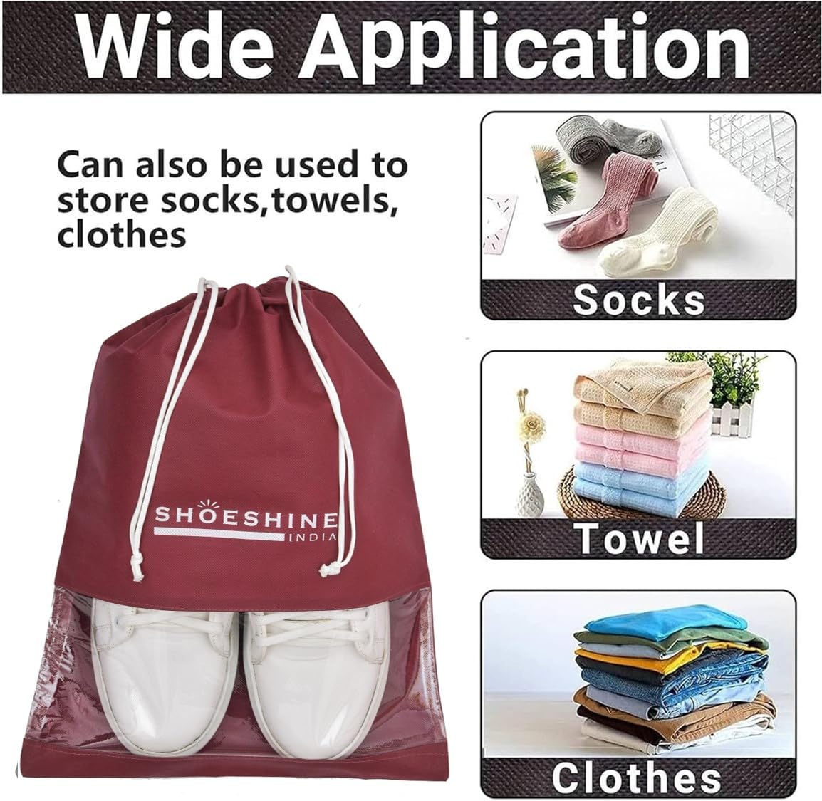 SHOESHINE Storage Bag for Men and Women