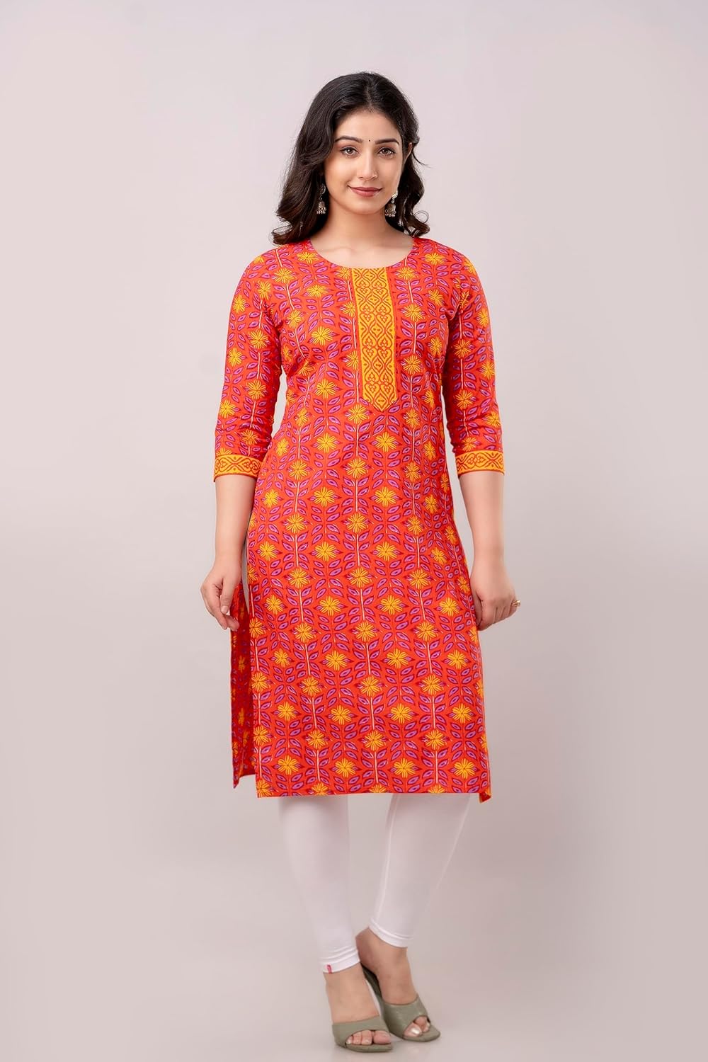 Vnyashri Cotton Straight Kurta for Women