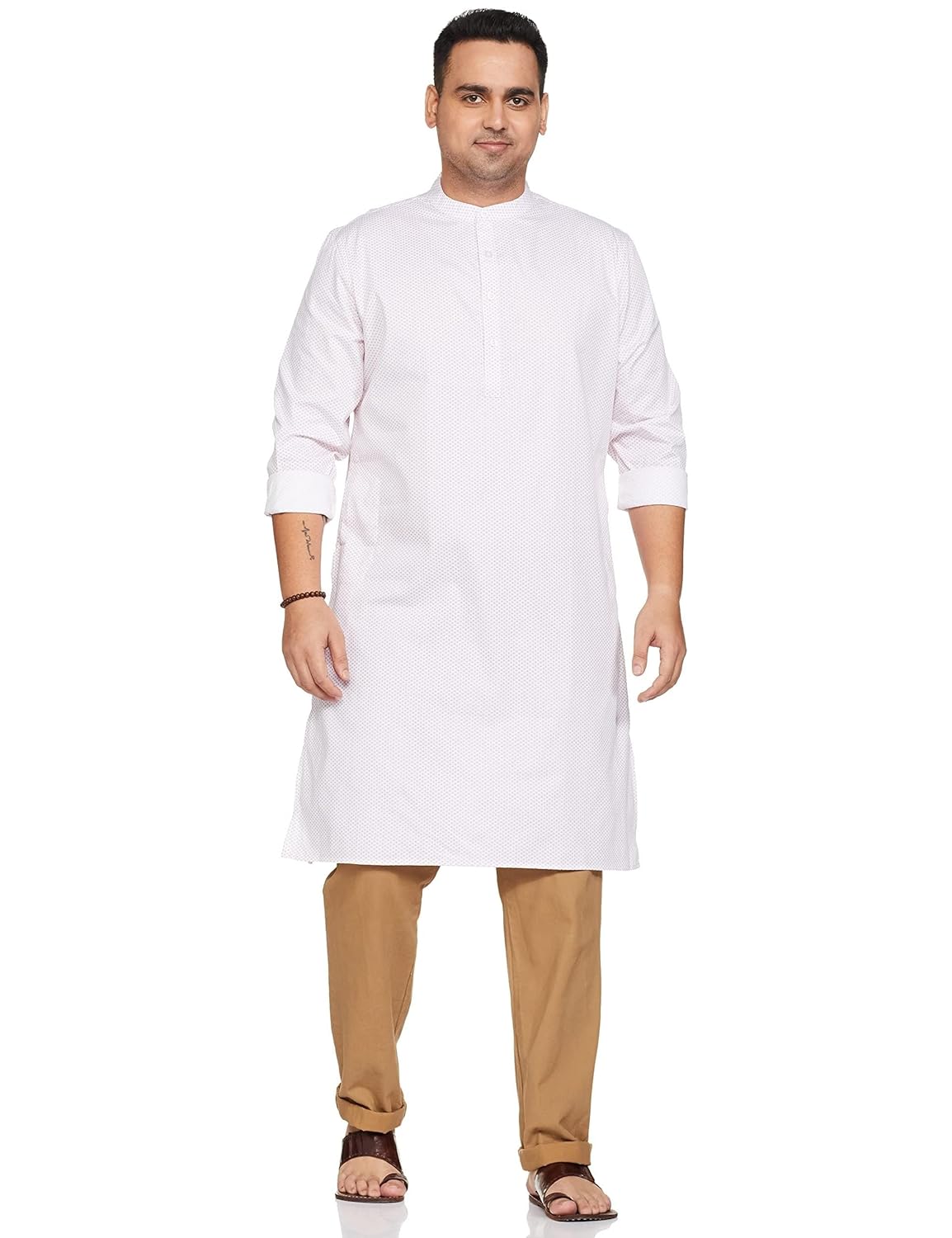 Symbol Men's Cotton Printed Long Kurta