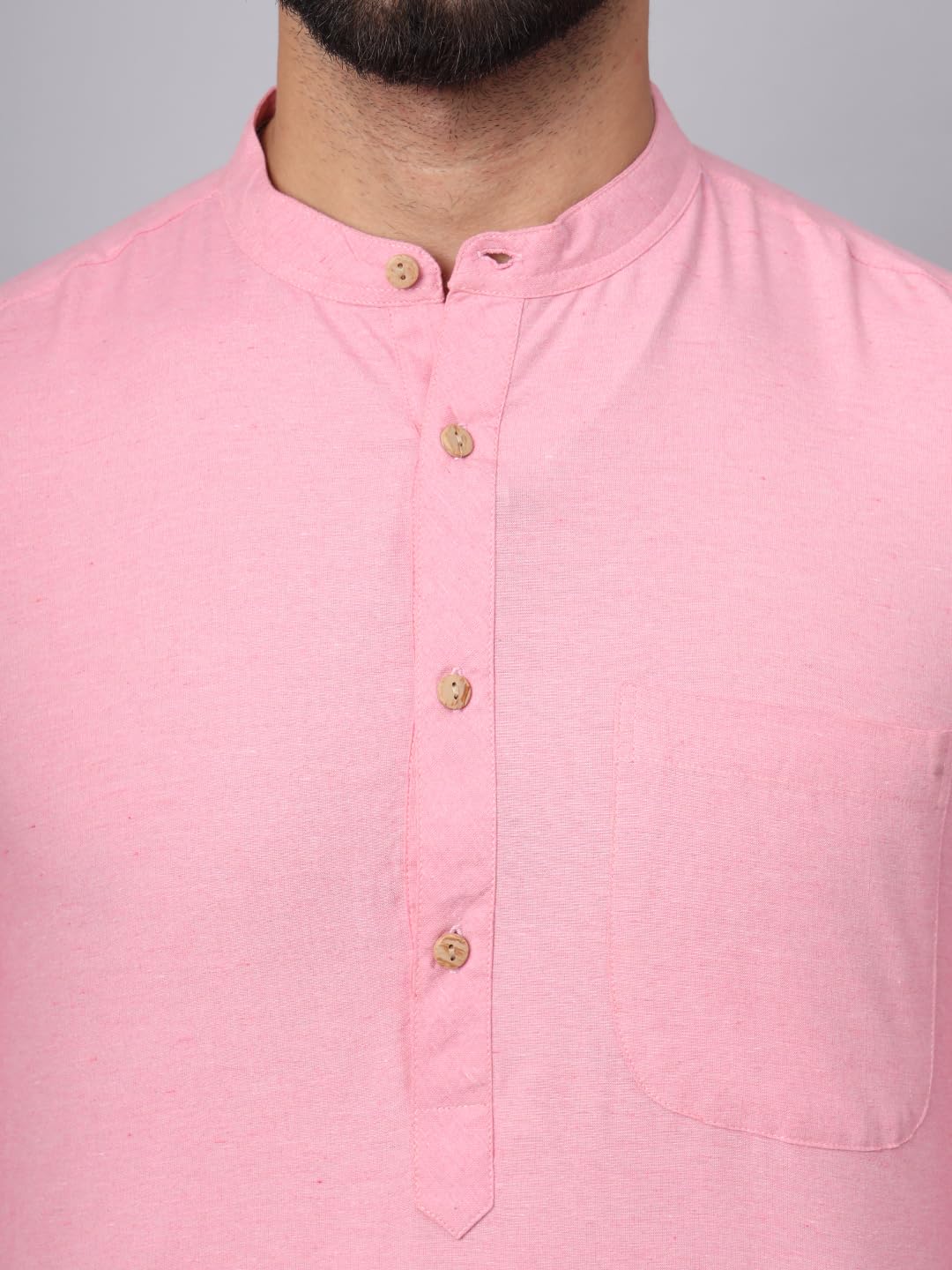 CHIKAN Men's Cotton Regular Premium Long Kurta
