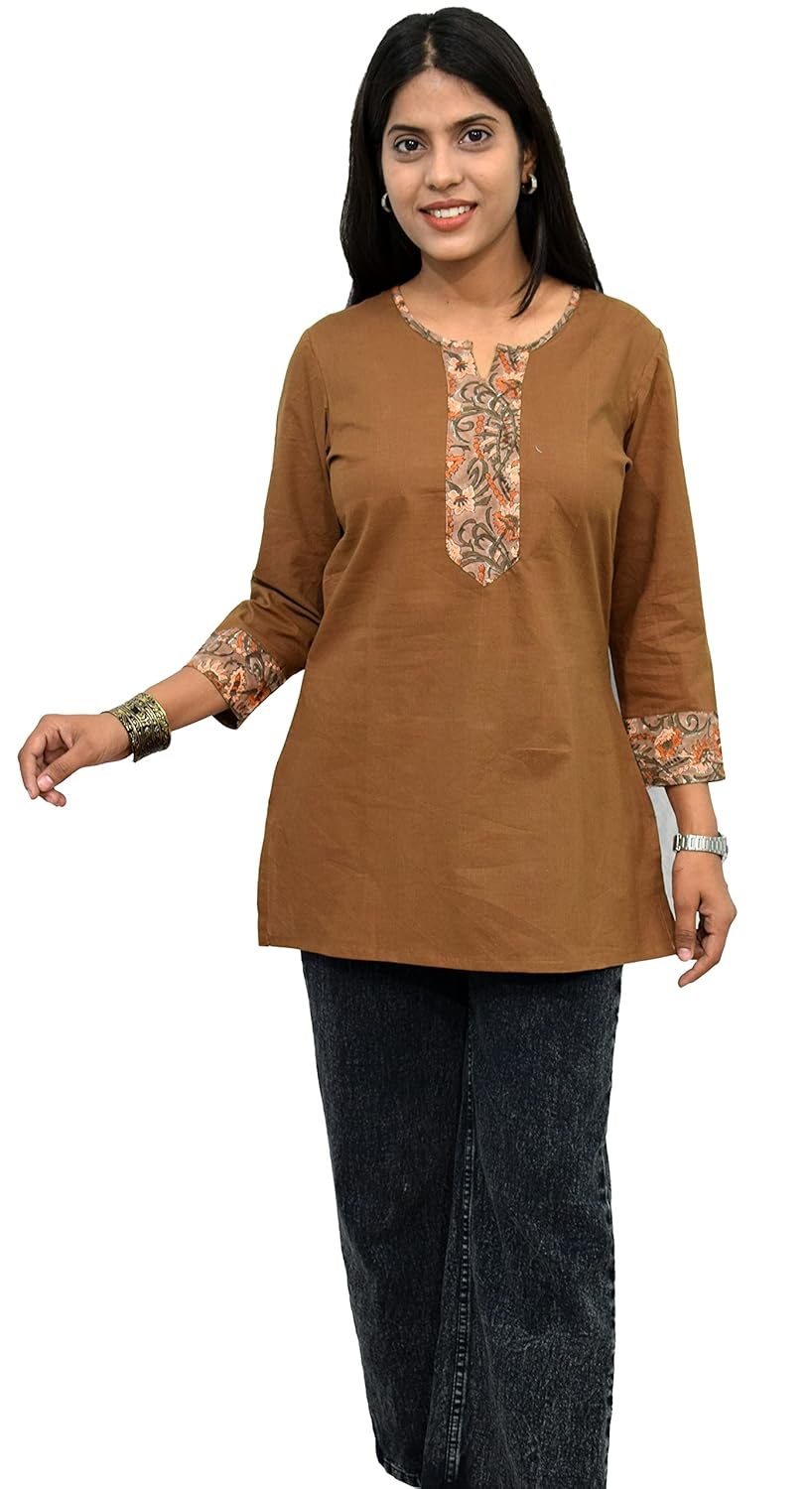 JAIPUR HAND BLOCK Women's Cotton Top |Tunic