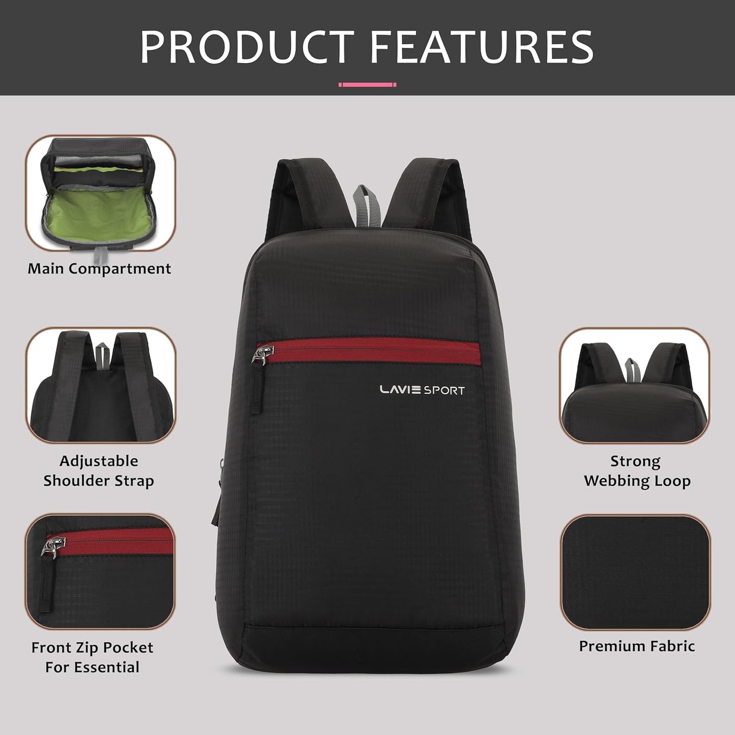 Lavie Sport Sprinter Daypack Unisex Casual