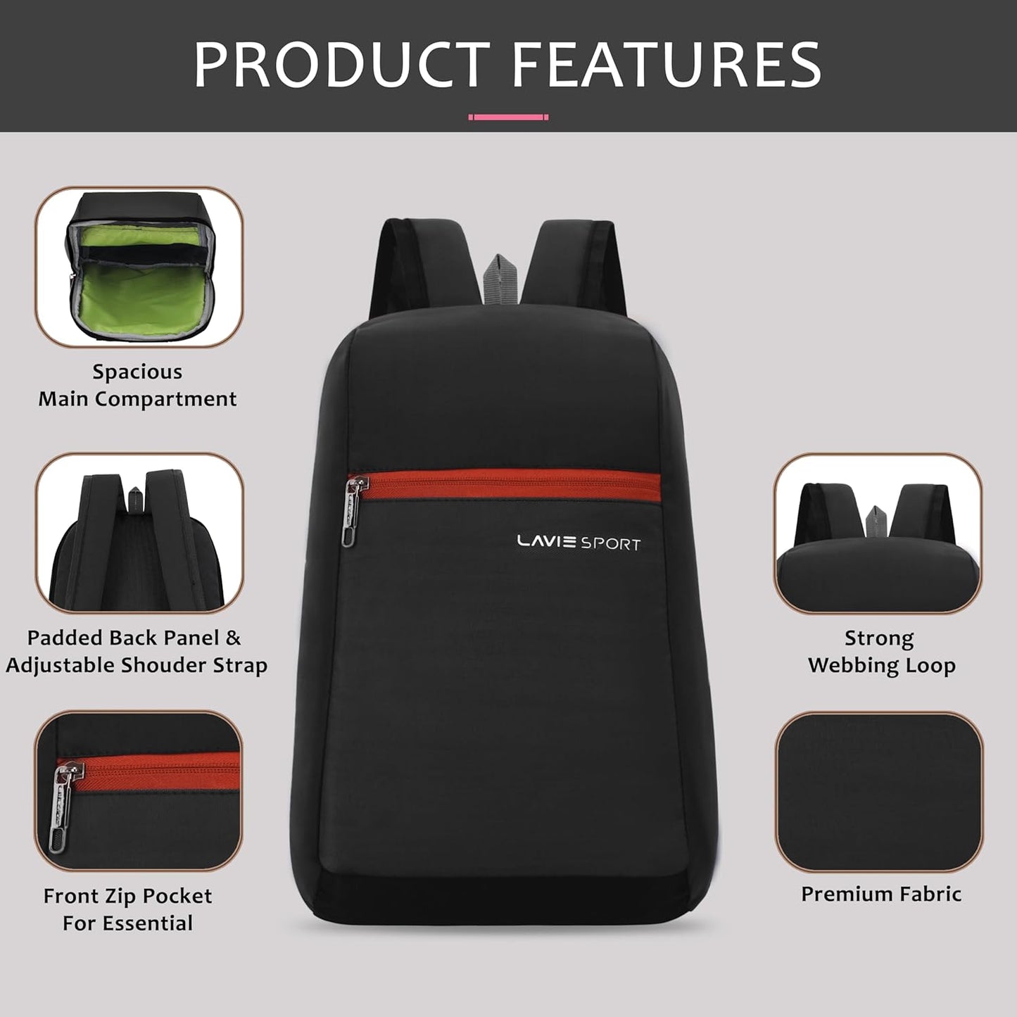 Lavie Sport Sprinter Daypack Unisex Casual