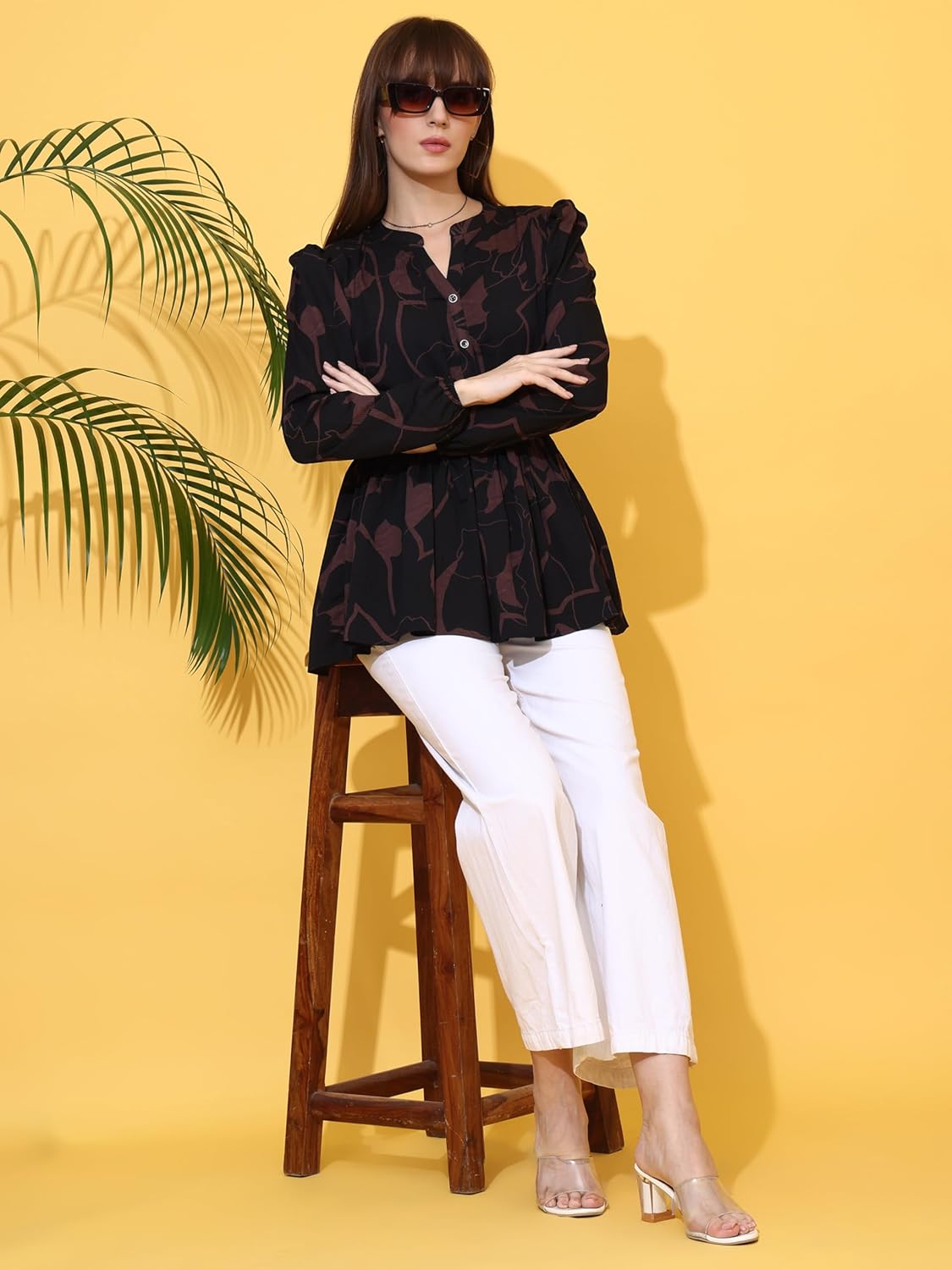Sheetal Associates Women's Top Shirt Stylish Trendy for Girls | Floral Printed Top | Lightweight Day Comfort