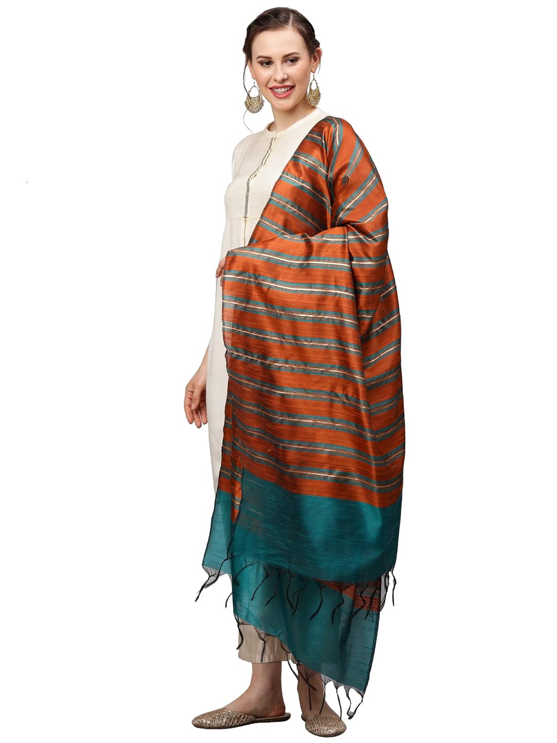 INDO ERA Women's Rayon Woven Design Dupatta