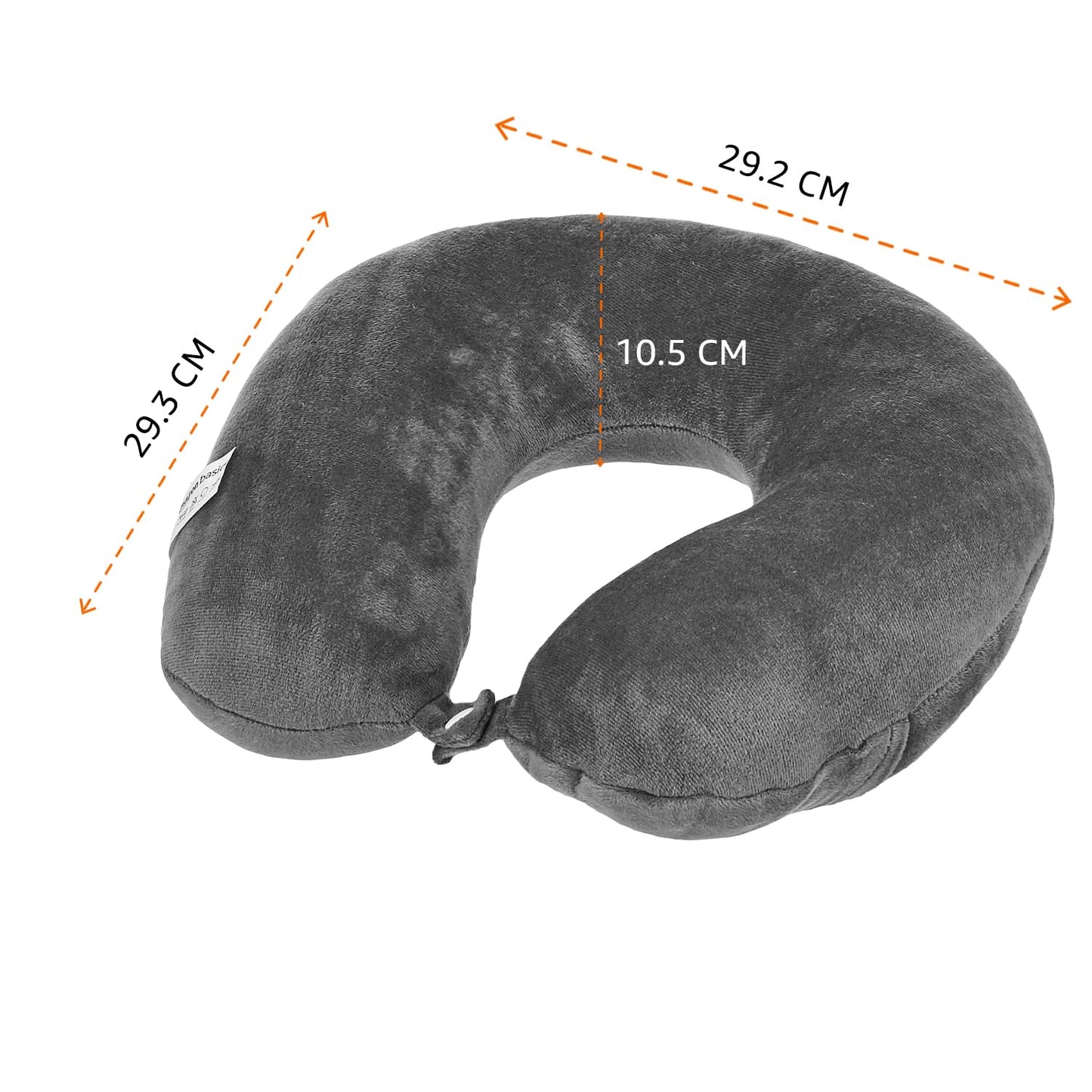 amazon basics Travel Neck Pillow | Soft Velvet Fabric