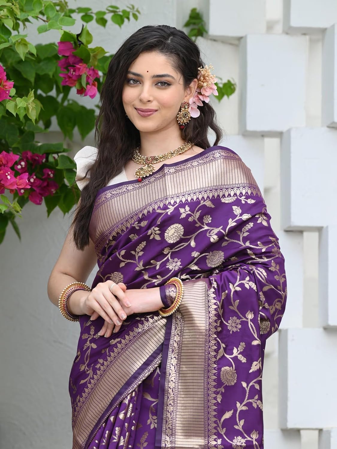 Women's Banarasi Saree Pure Kanjivaram Silk Saree