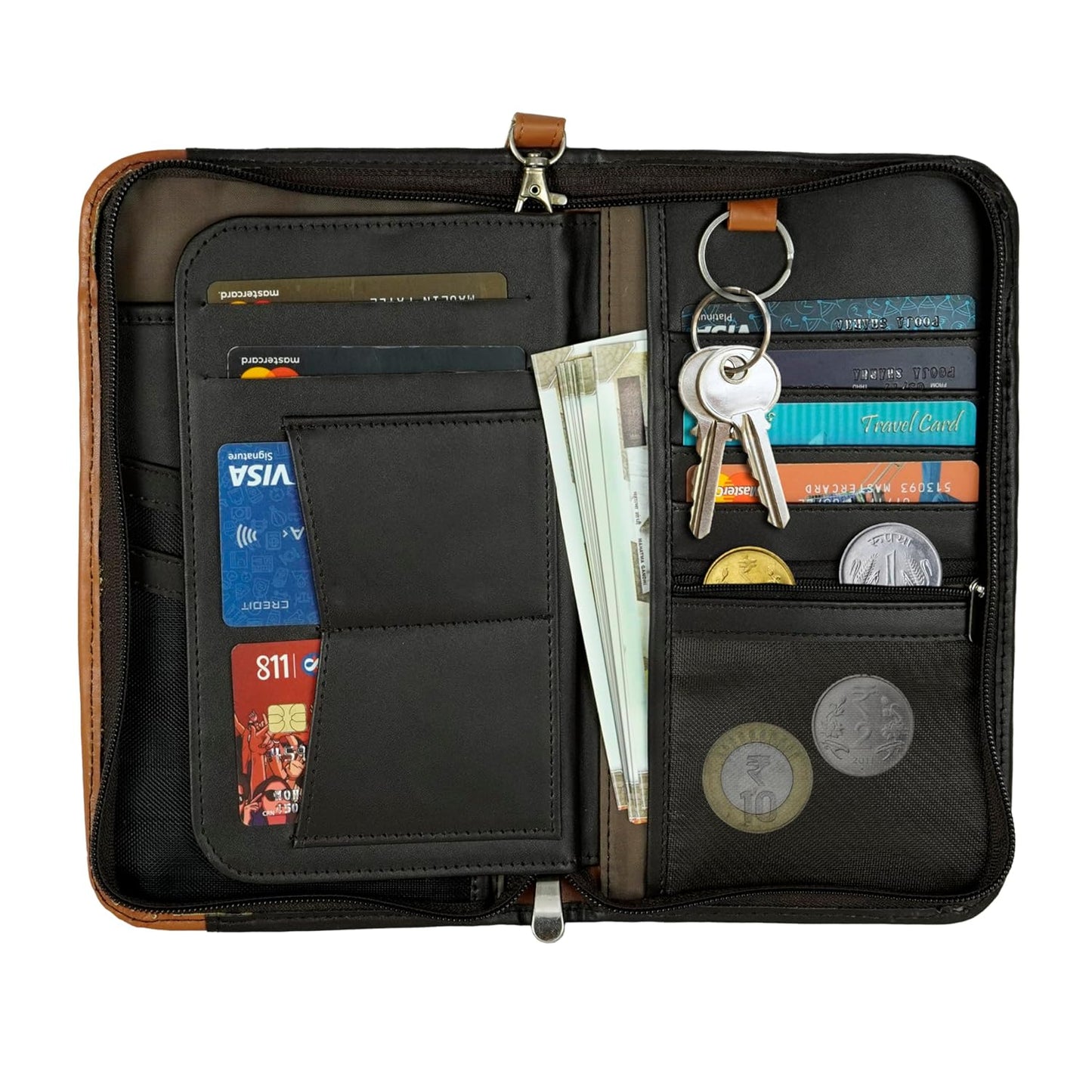 DAHSHA Fabric Travel Family Passport Holder Card