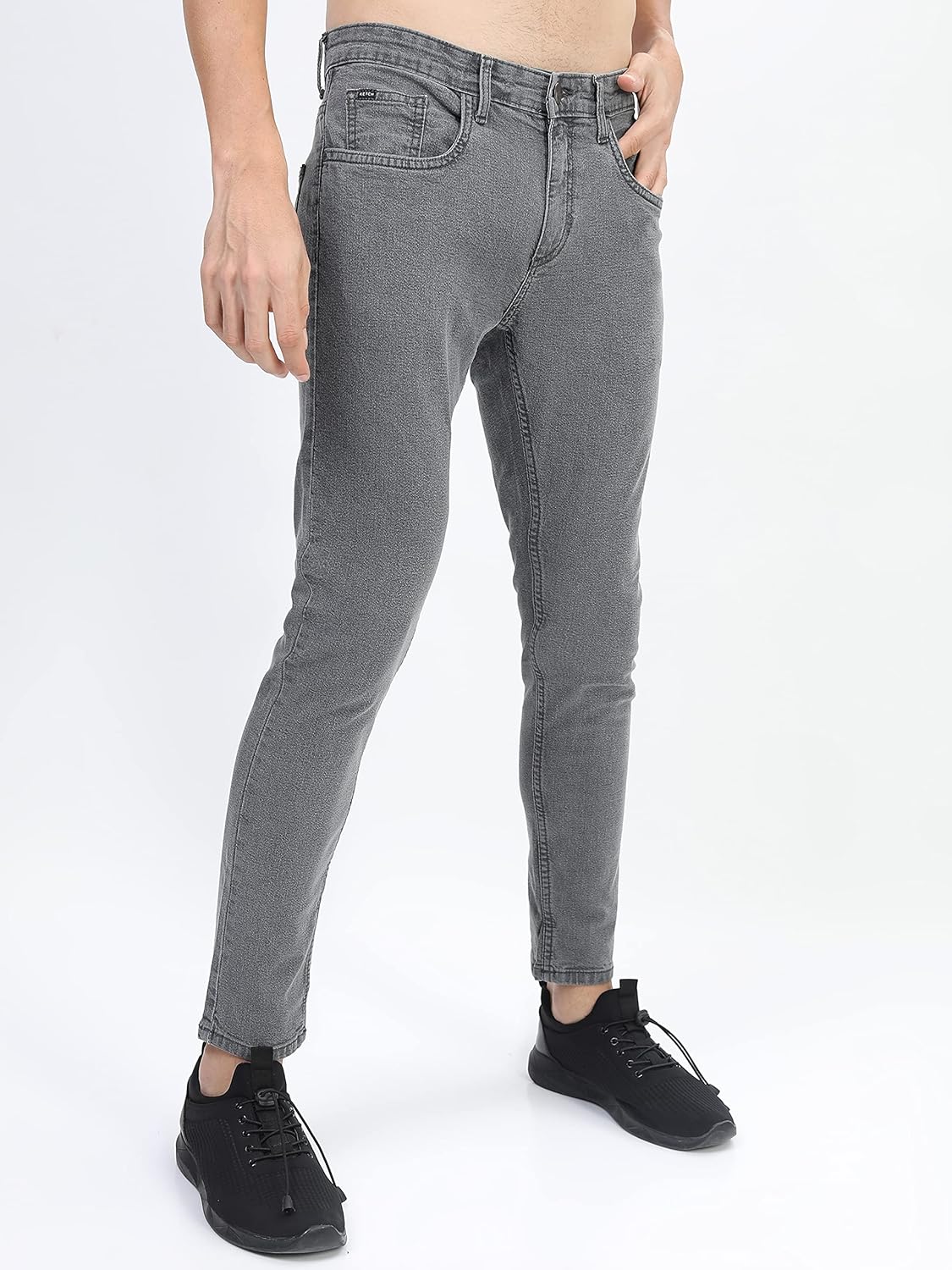 KETCH Men's Skinny Fit Mid Rise Jeans (Stretchable)