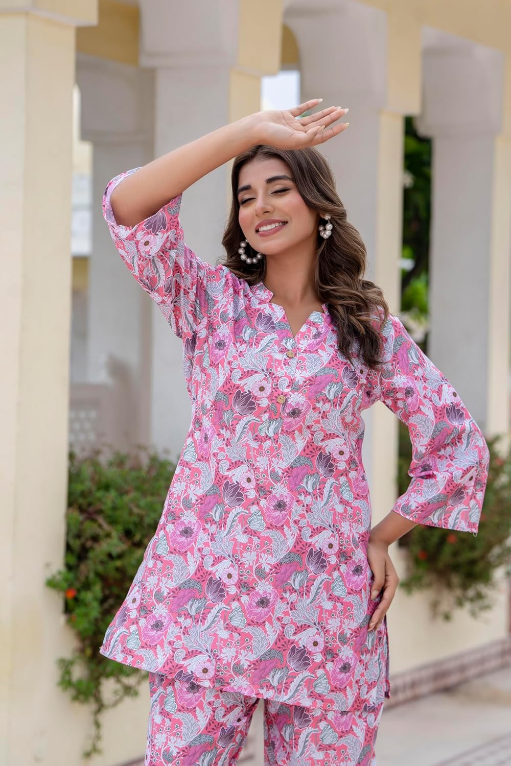 Yashika Women Trendy Printed Cotton Blend Straight