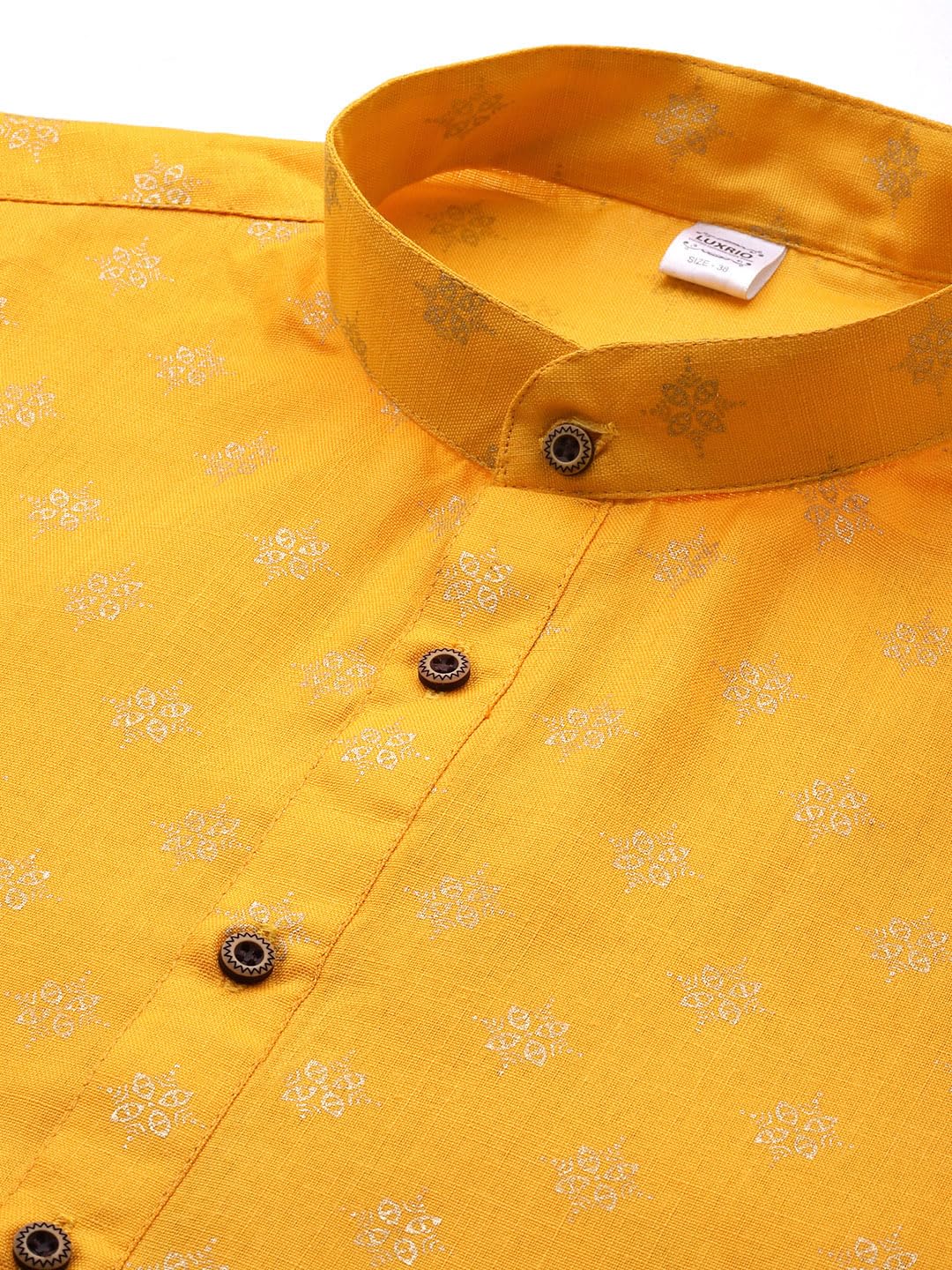 Luxrio Kurta for Men Cotton Blend Printed Regular Fit
