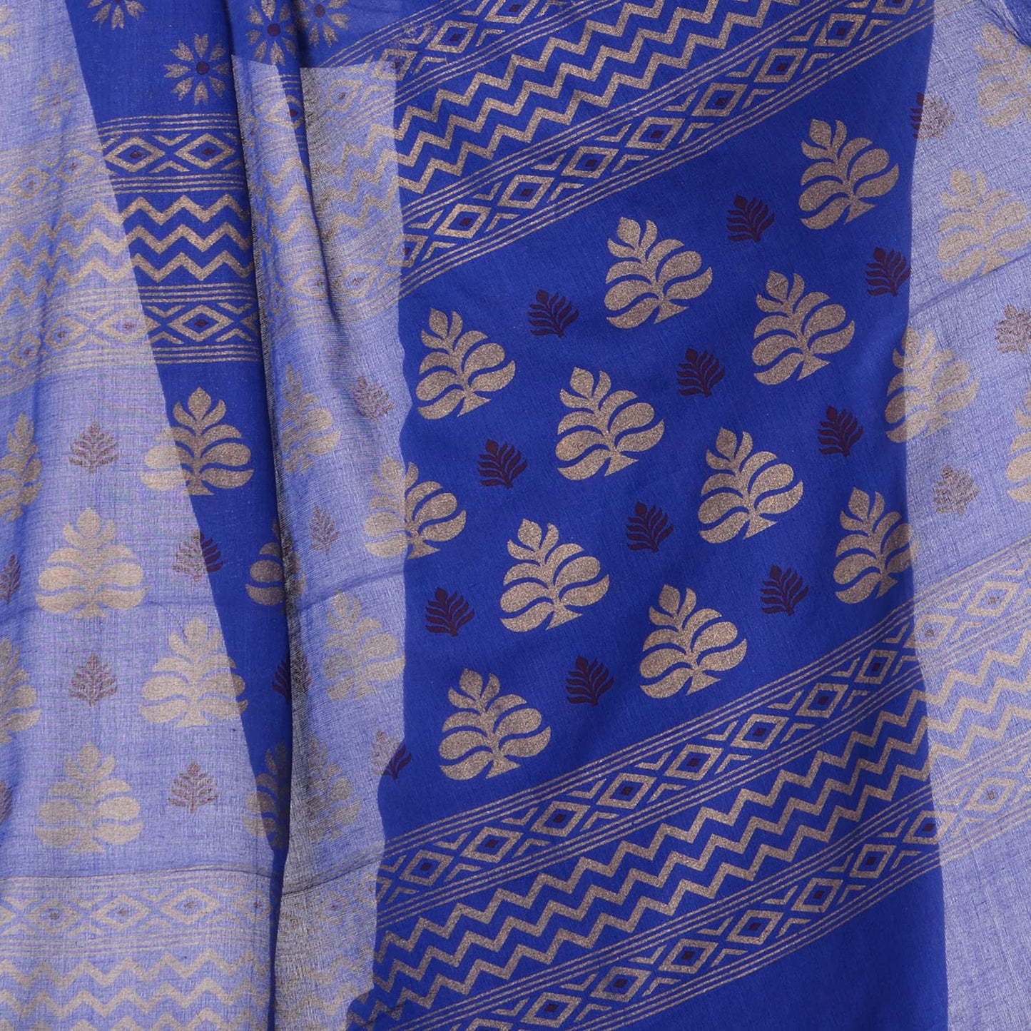 Women`sl Tant Work Design Soft Saree With Blouse Piece