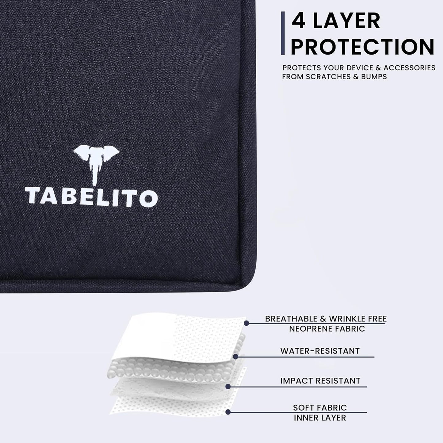 Tabelito® Hybrid Polyester Laptop Bag Sleeve