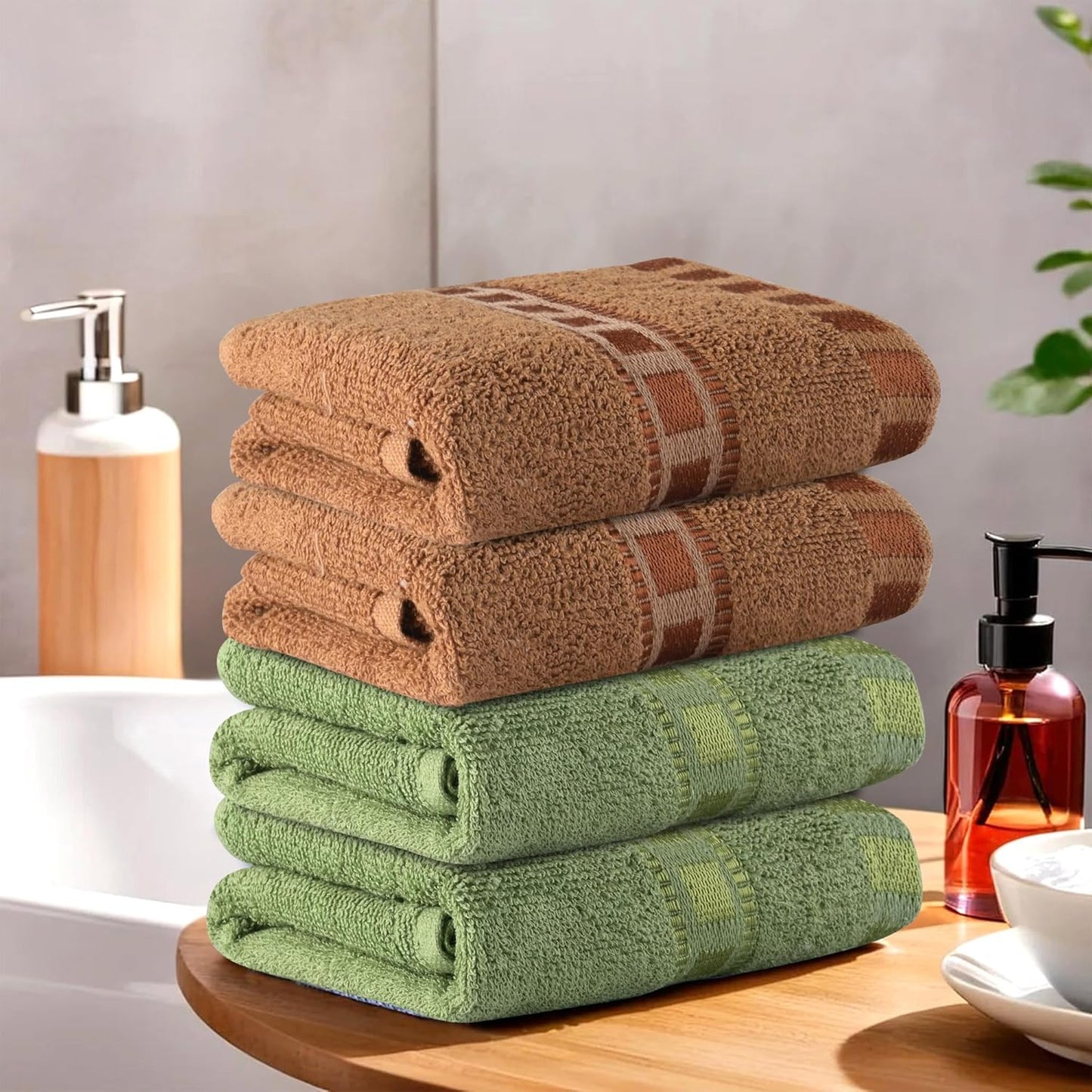 Kuber Industries Pack of 2 Cotton Hand/Face Towels