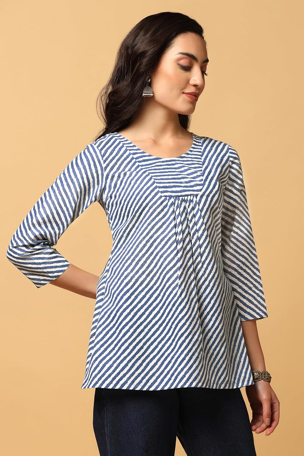 Fashion Dream Women's Cotton Regular Fit Tunic Top