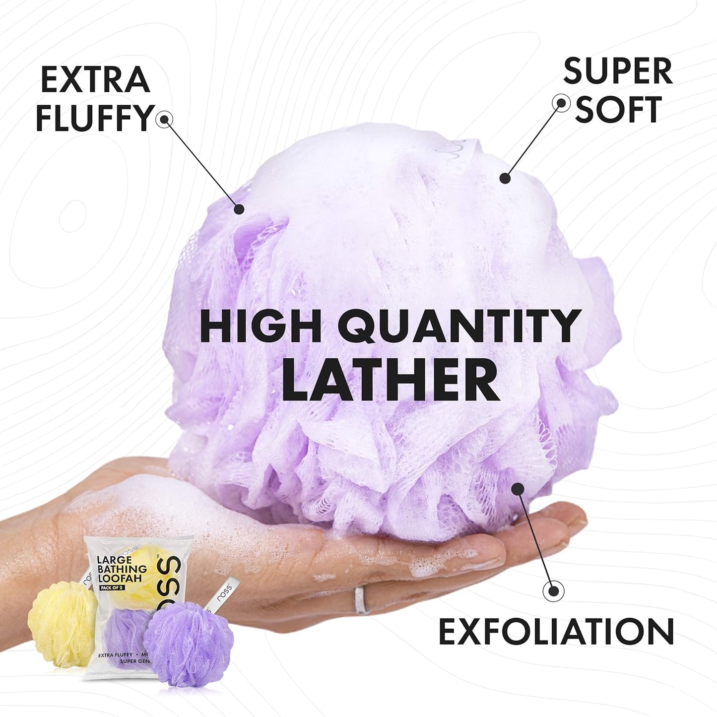 ross Large Bath Loofah Sponge Scrubber Exfoliator