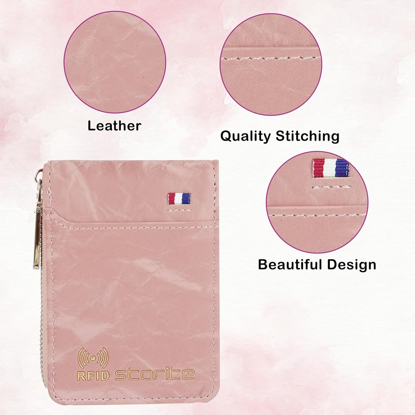 Storite PU Leather 9 Slot Vertical Credit Debit Card