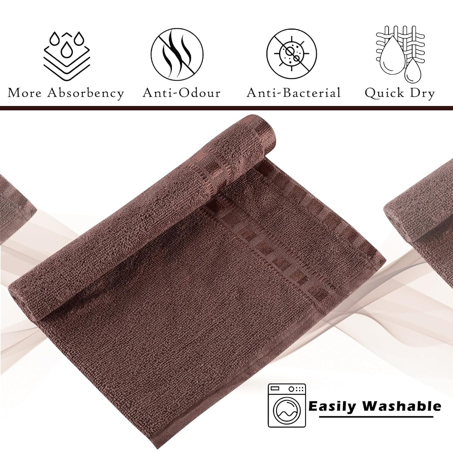 Kuber Industries Pack of 2 Cotton Hand/Face Towels