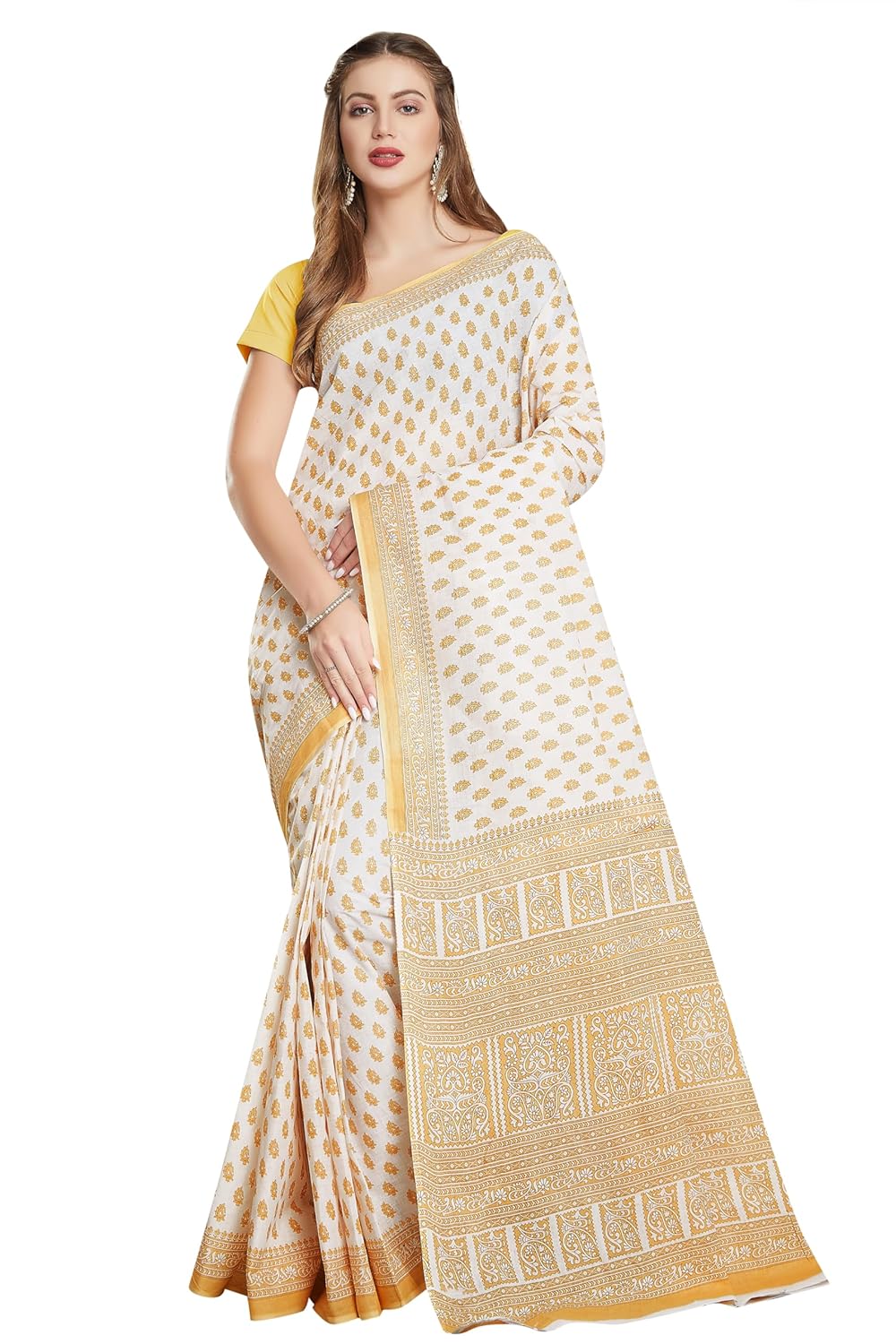 Women's Pure Cotton Printed saree