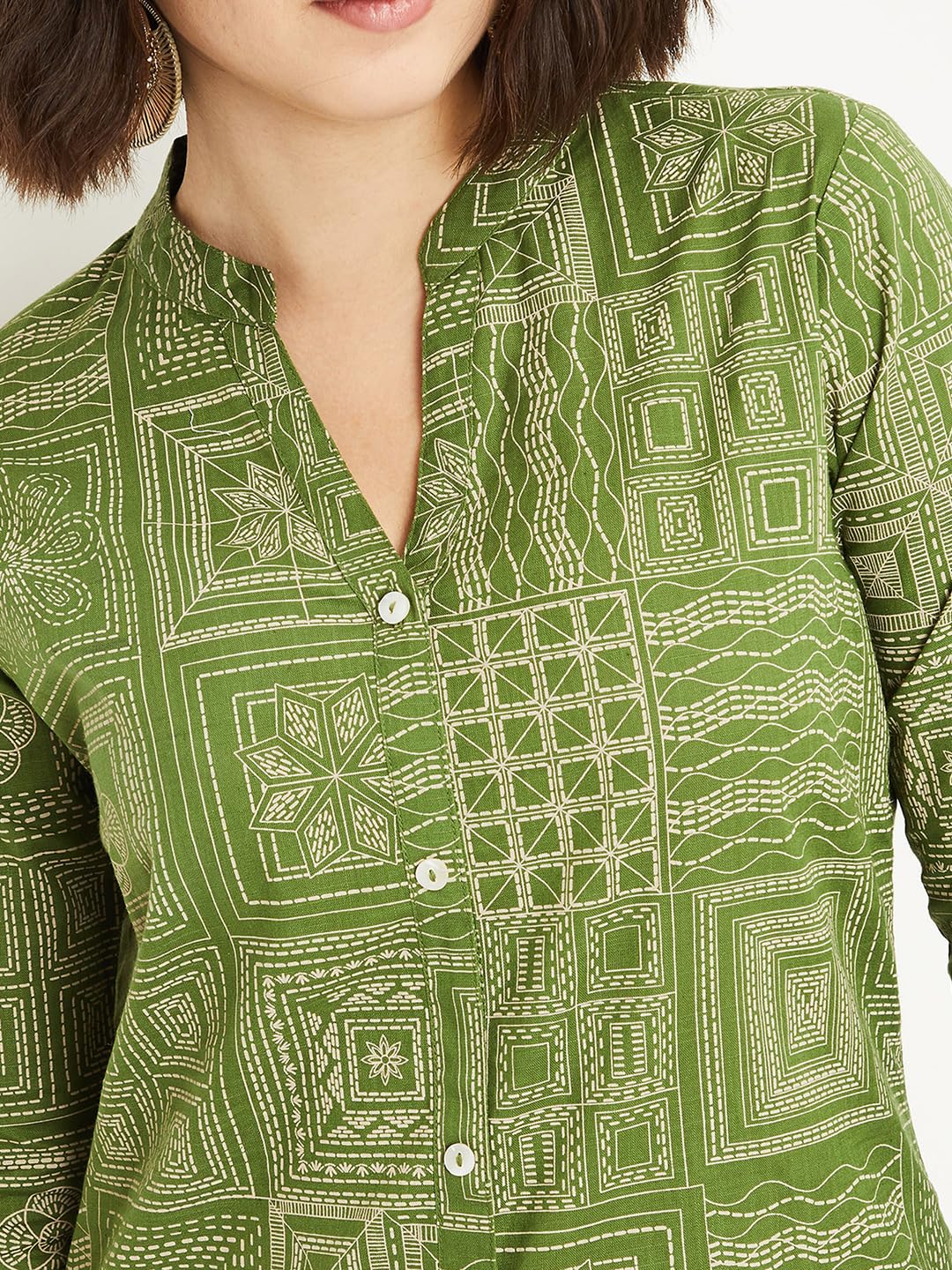 Max Women's Cotton Blend Regular Fit Casual Kurta