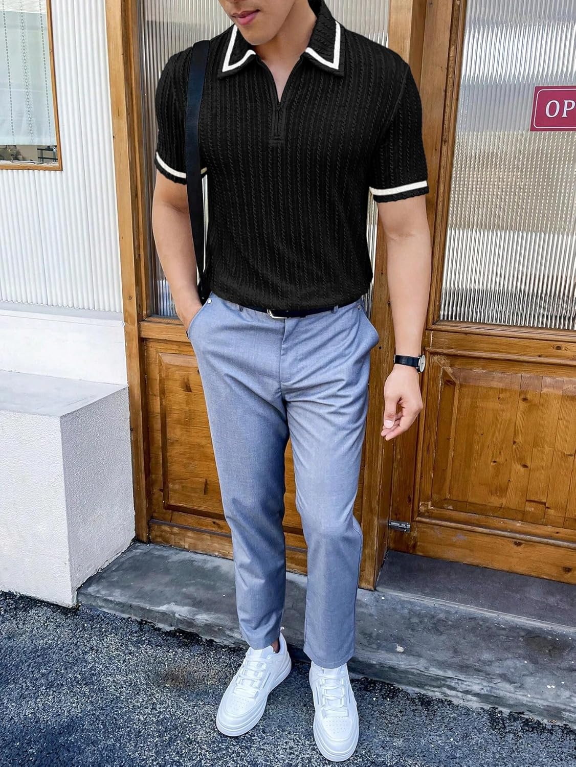GRECIILOOKS Men's Stylish Half Sleeve Casual T-Shirt