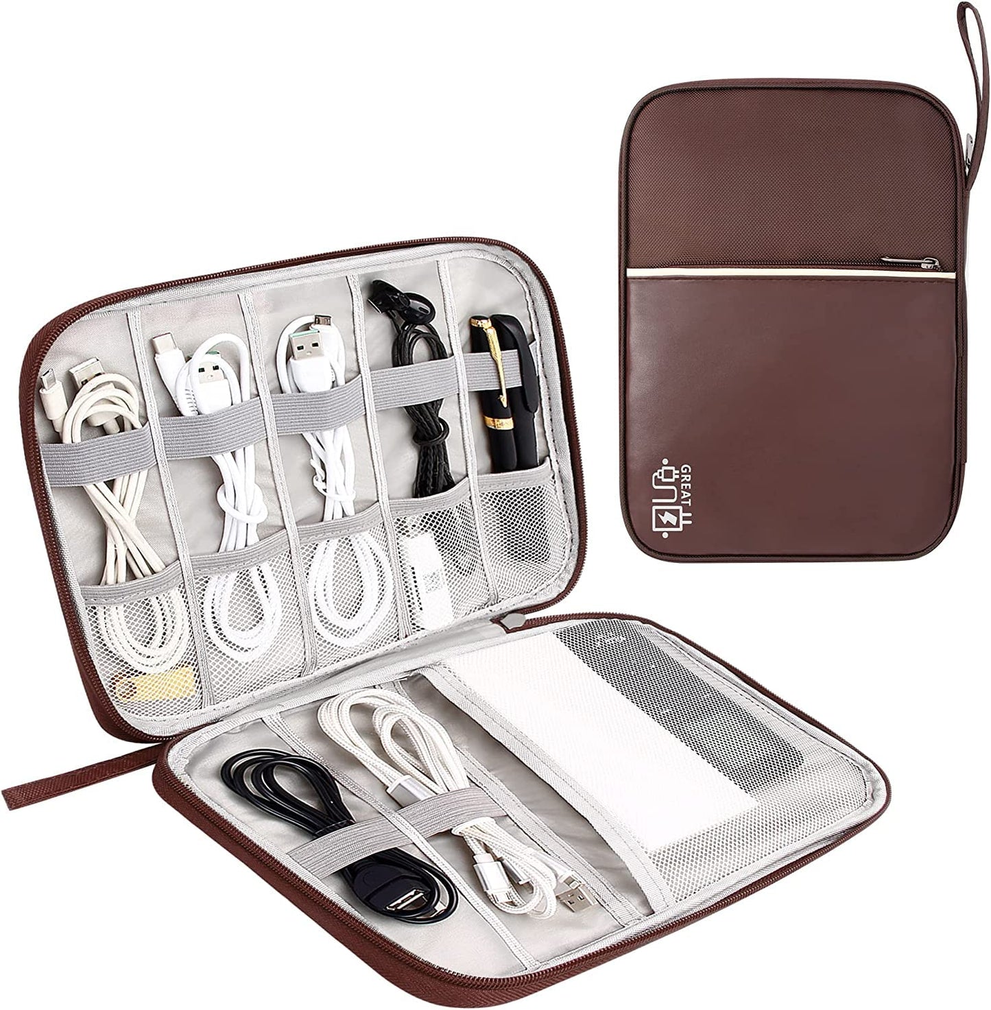 Electronics Organizer Bag Waterproof Carrying Pouch