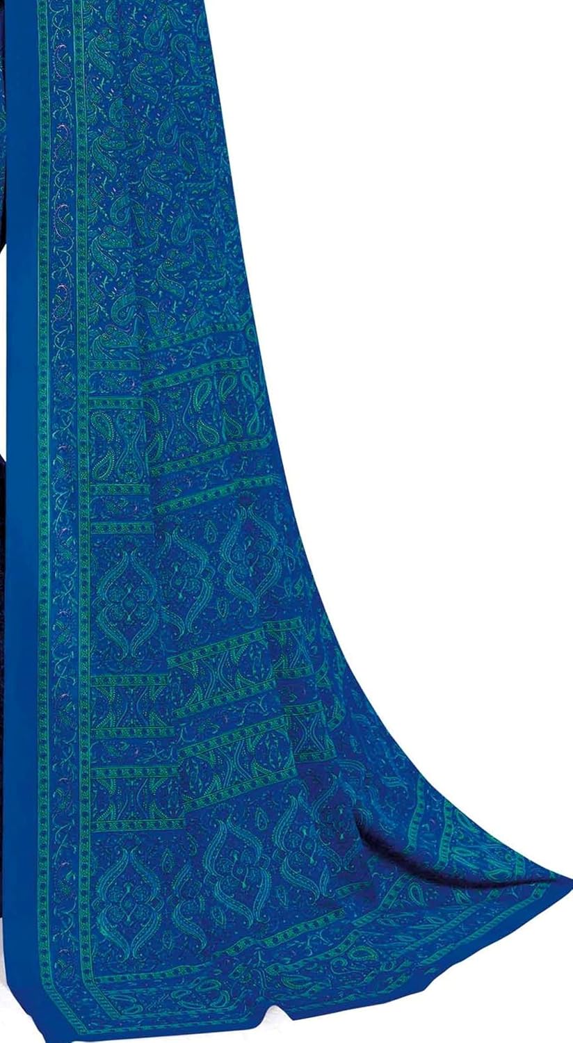 Women's Silk Blend Saree With Unstitched Blouse Piece