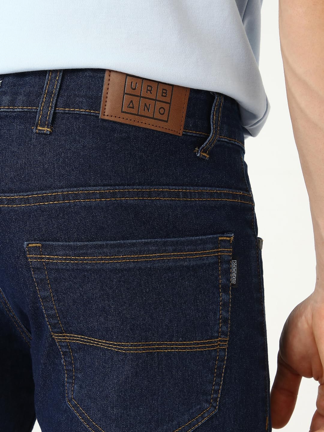Urbano Fashion Men's Slim Fit Washed Jeans Stretchable