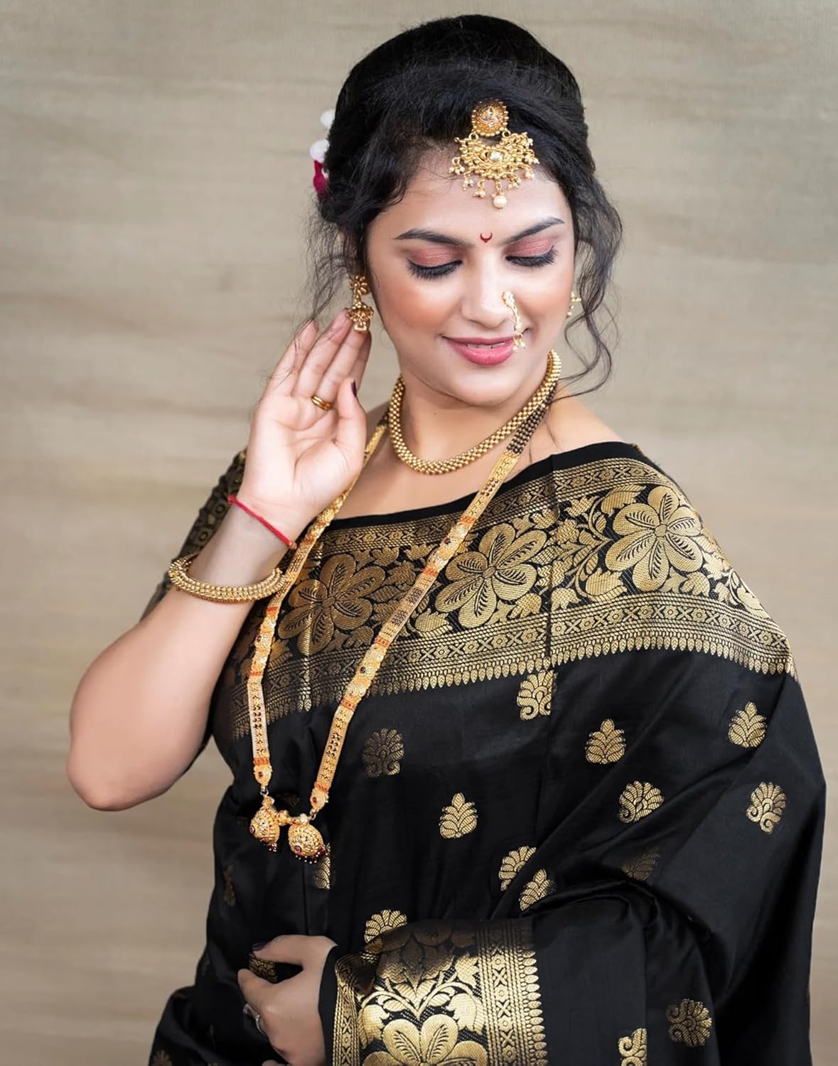 Sugathari Women's Banarasi Saree Pure Kanjivaram Silk Saree