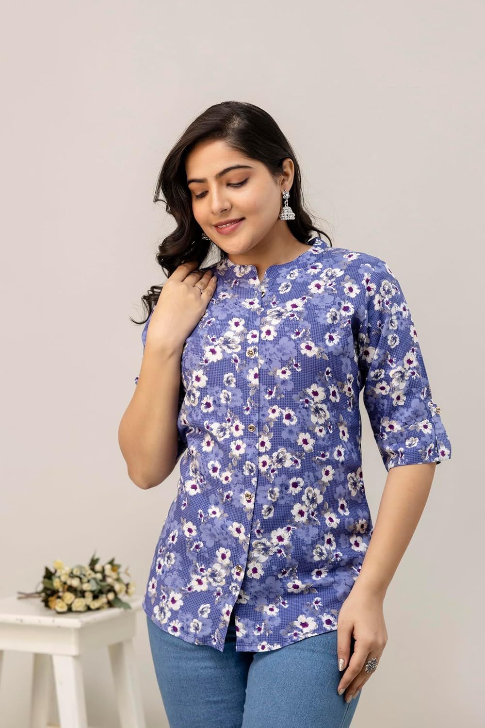 Women's Rayon Indian Culture Tunics Tops