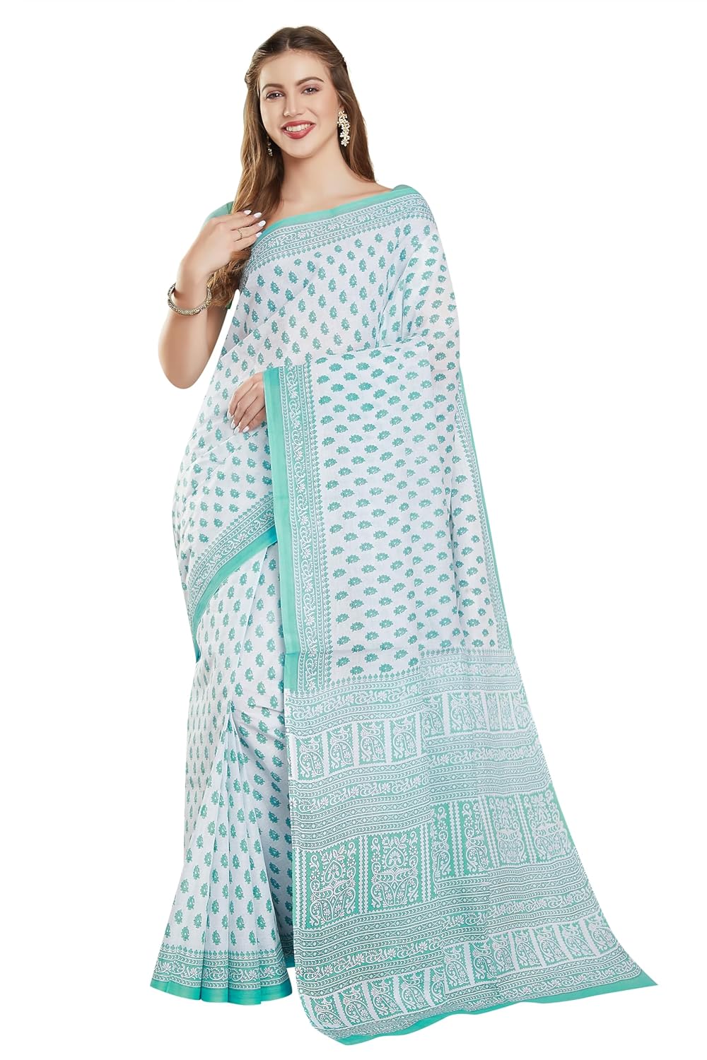 Women's Pure Cotton Printed saree