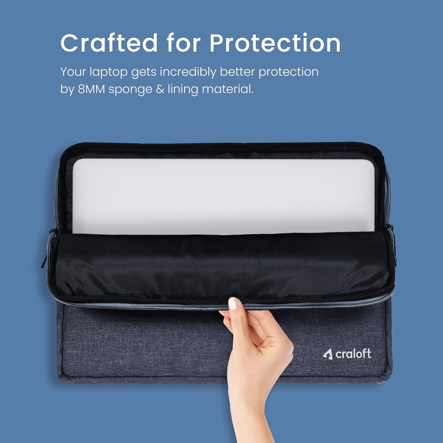 Craloft Laptop Sleeve Cover Bag for 16 Inch