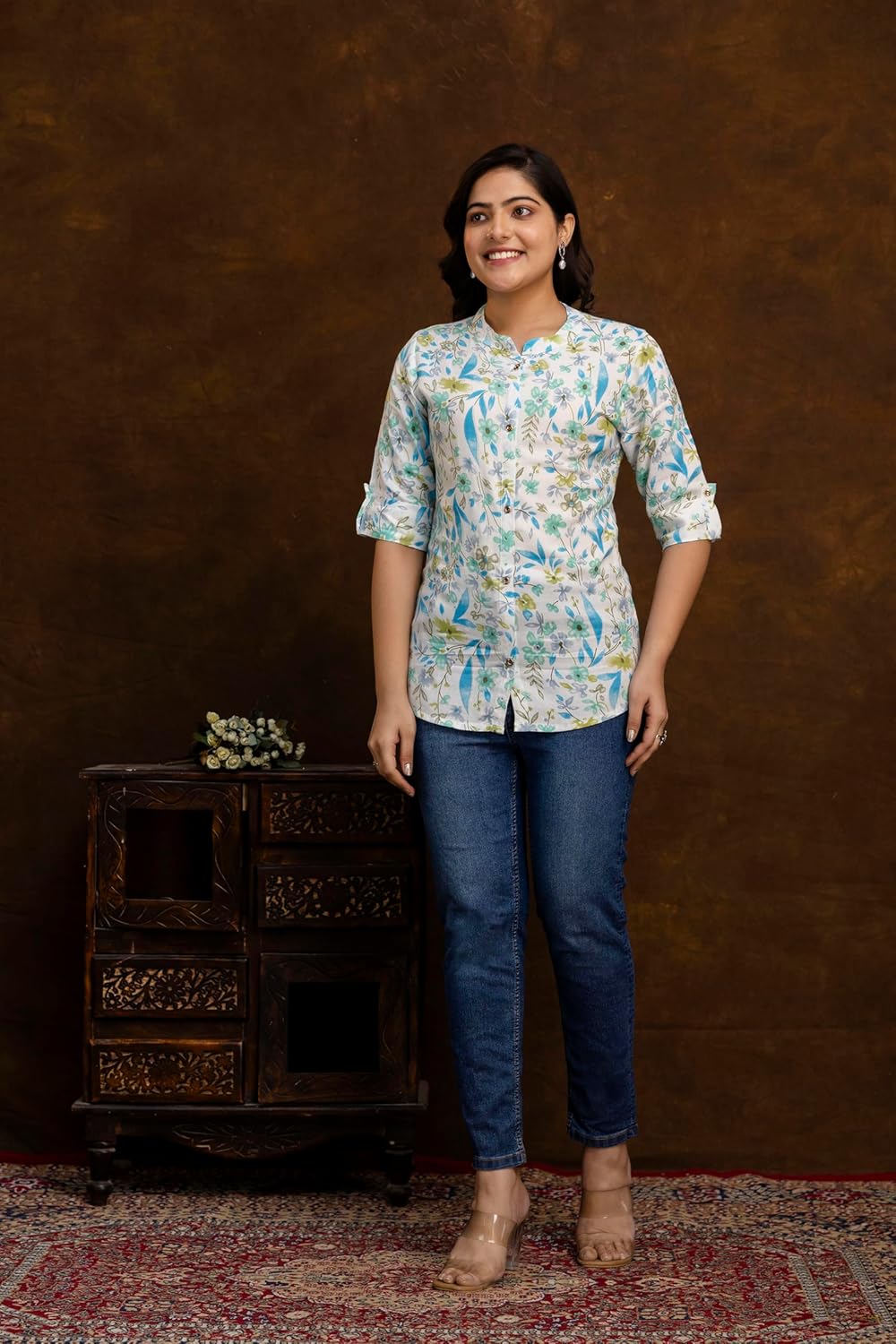 Women's Rayon Indian Culture Tunics Tops