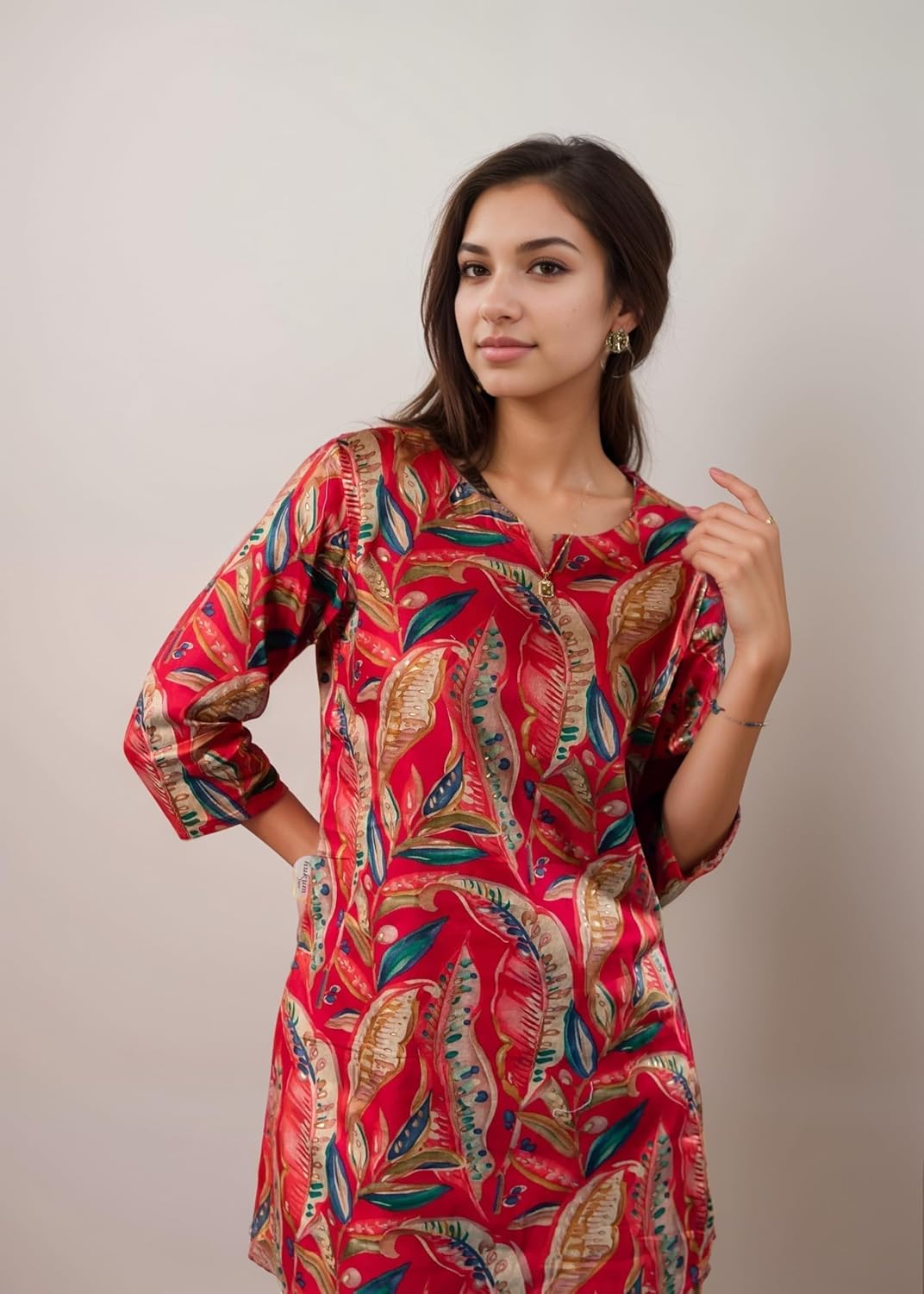 SHIENZY Stylish Printed Cotton Blend Co Ord Set