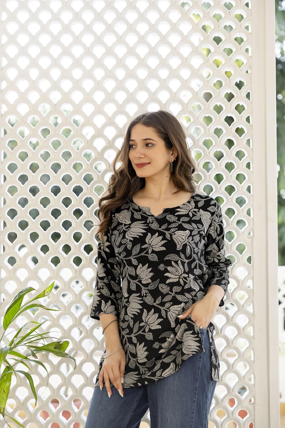 PURSHOTTAM WALA Women Floral Printed Rayon