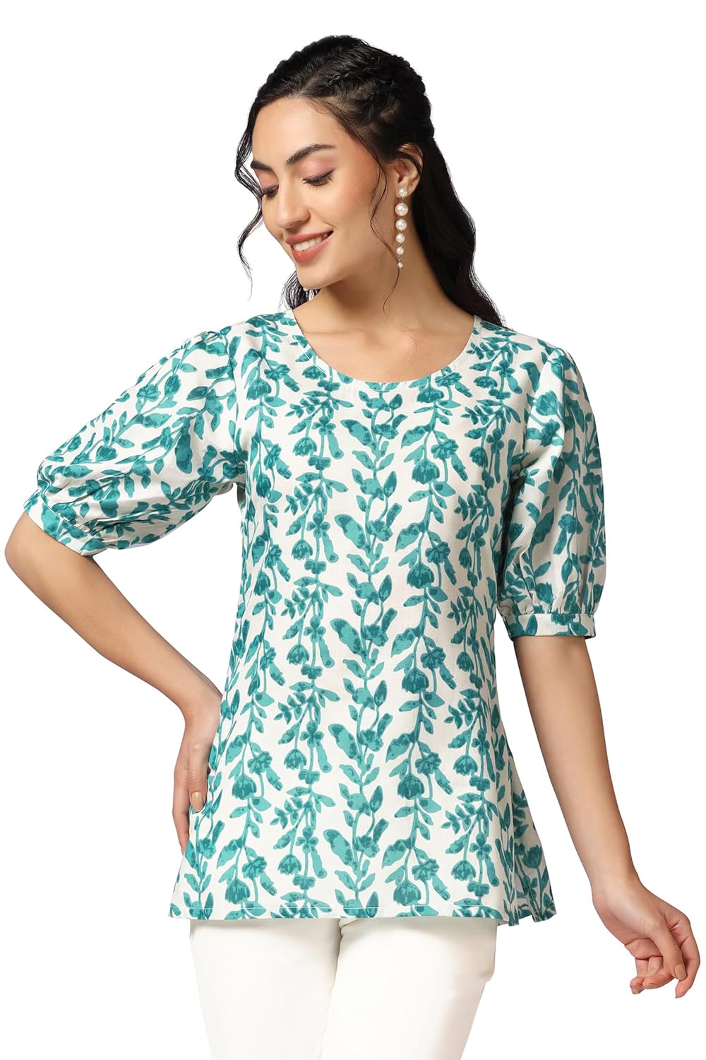 Fashion Dream Women's Cotton Regular Fit Tunic Top