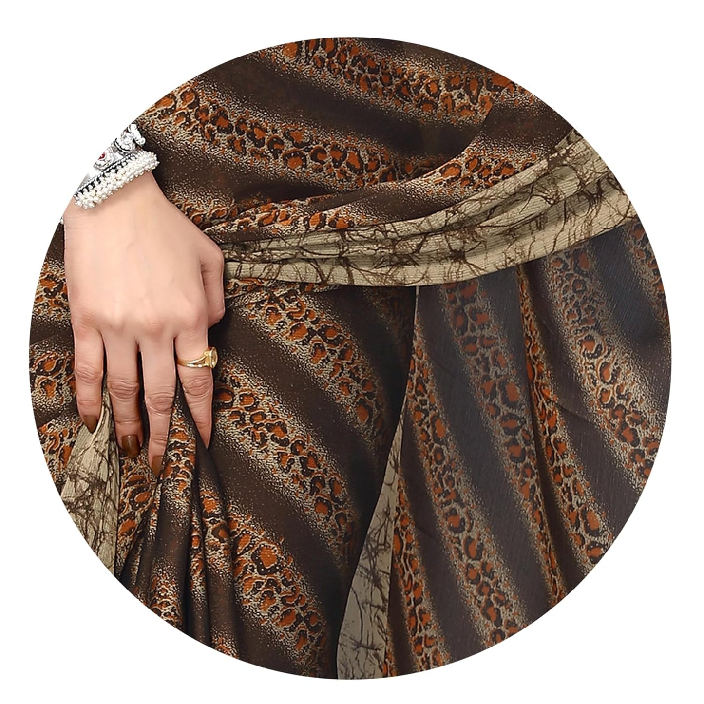 MIRCHI FASHION Women's Saree with Blouse Piece